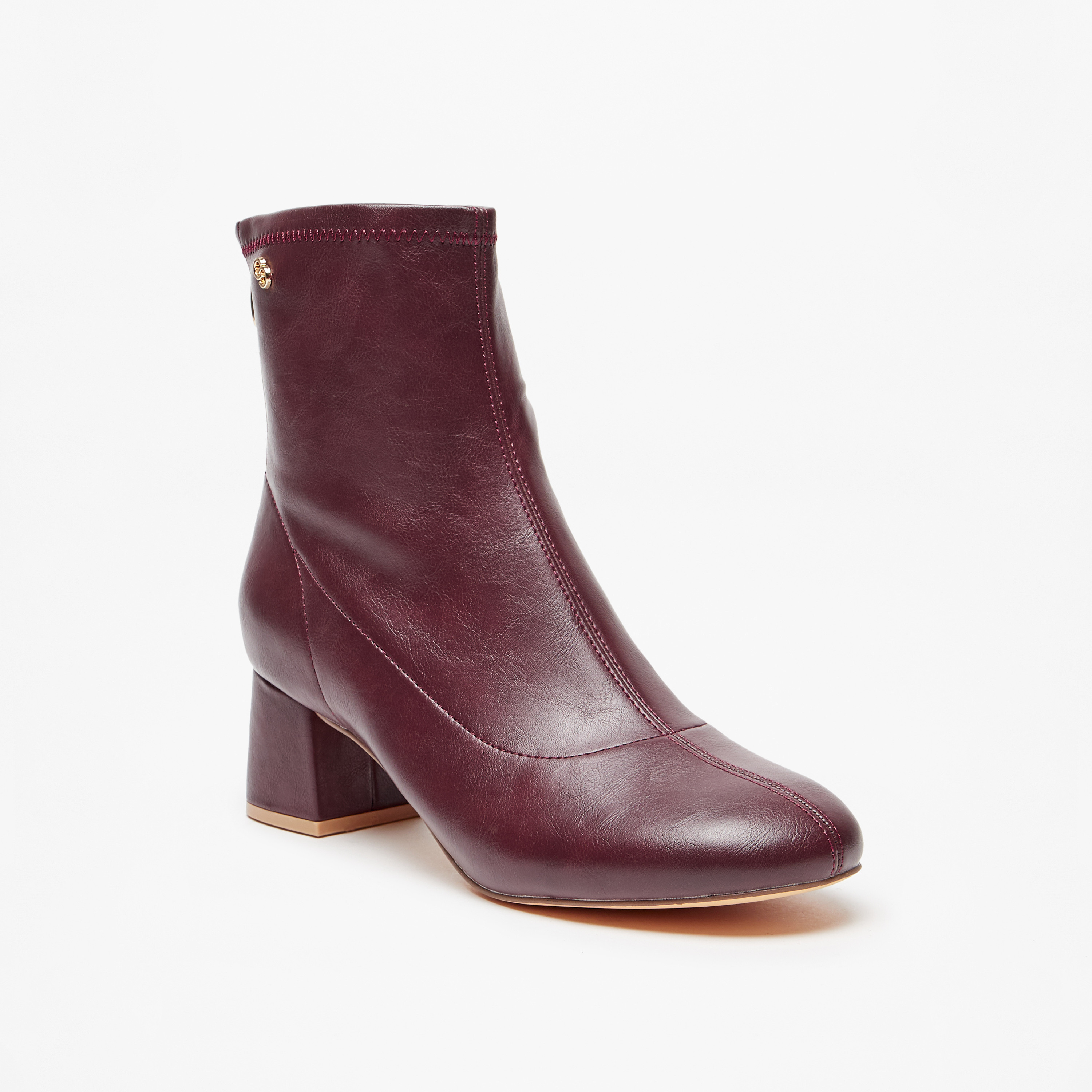 بوت سادة بطول الكاحل وسحاب إغلاق وكعب سميك للنساء من سيليست-women-shoes-boots-image-6
