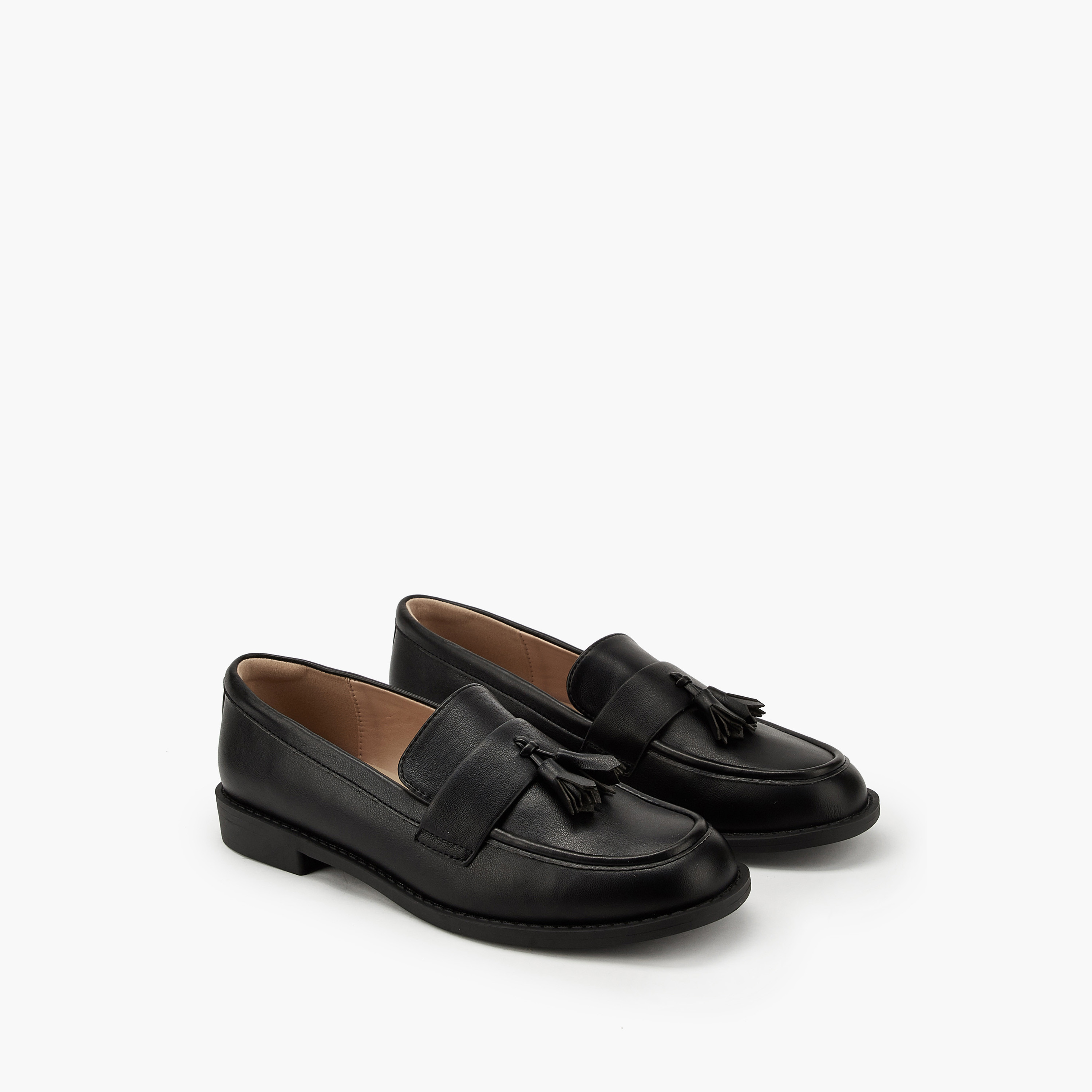 Paprika Tassel Accent Slip-On Loafers-women-shoes-flats-loafers-image-1