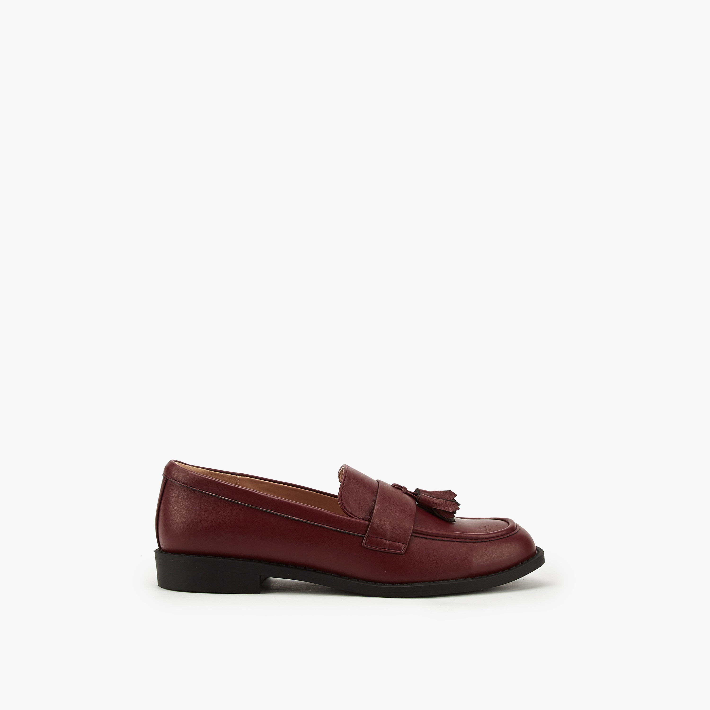 Paprika Tassel Accent Slip-On Loafers-women-shoes-flats-loafers-image-2
