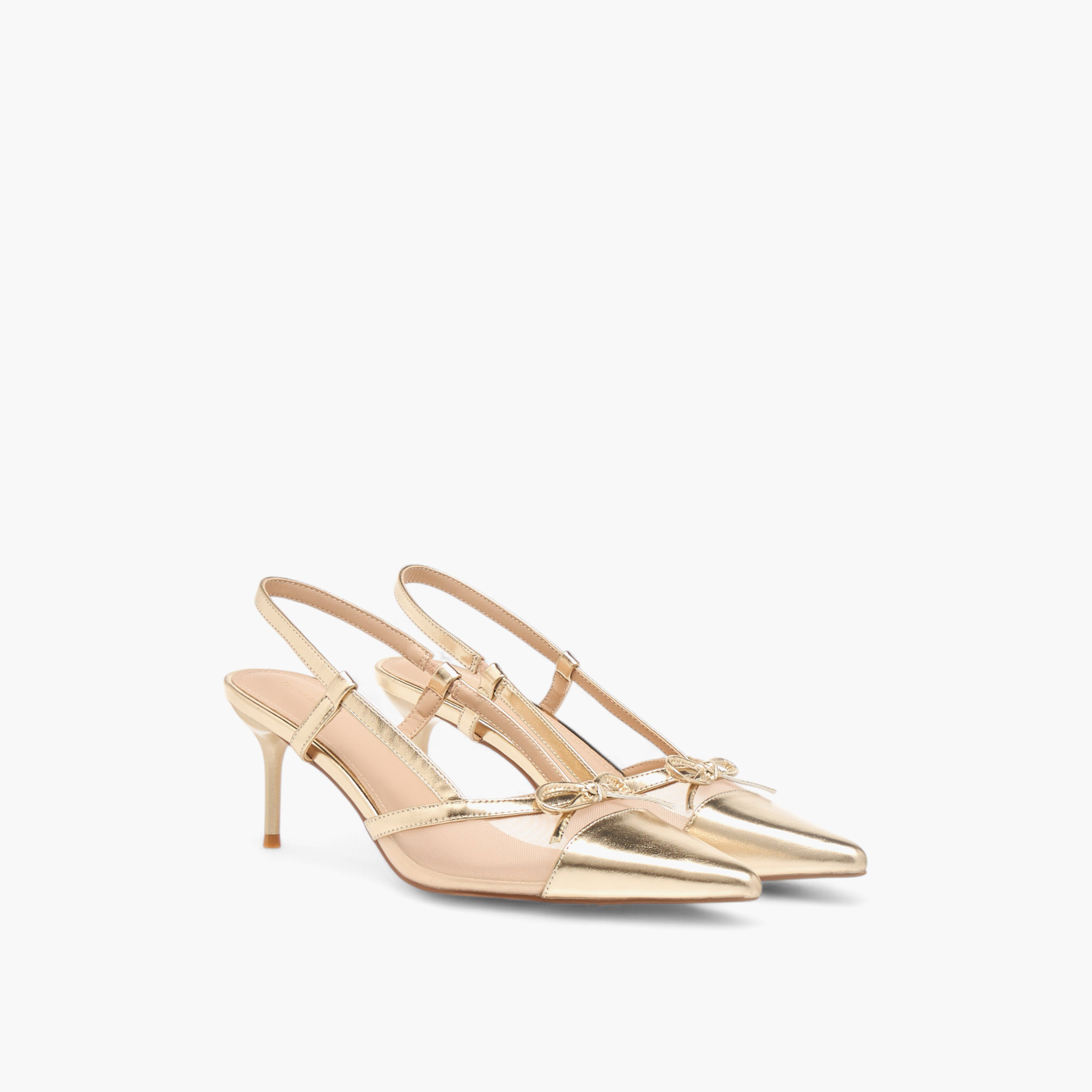 حذاء بكعب ستيليتو وحزام خلفي وزينة فيونكة من فلورا بيلا-women-shoes-heels-image-1