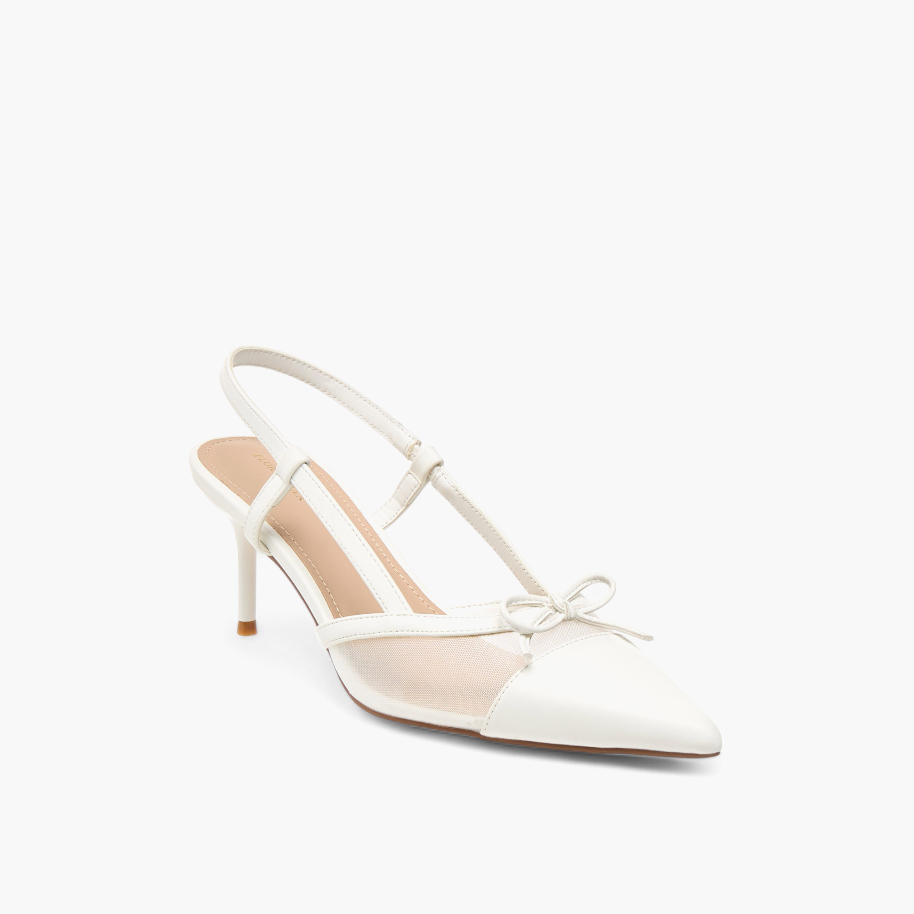 Flora Bella Bow Accent Slingback Shoes with Stiletto Heels-women-shoes-heels-image-2