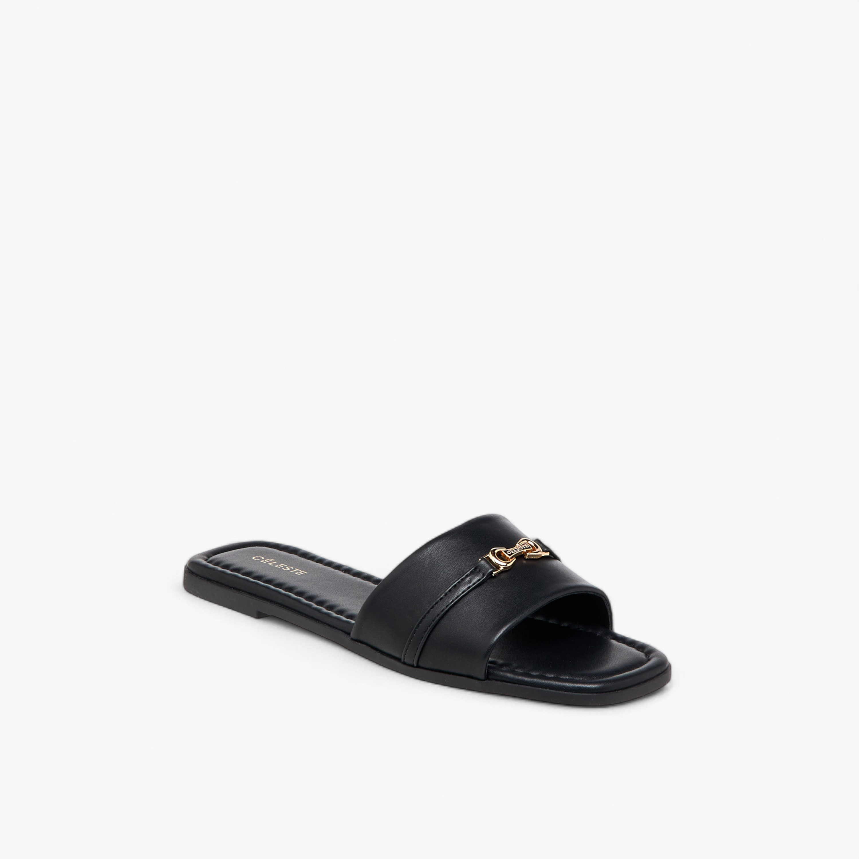 صندل سهل الارتداء بتفصيل إبزيم للنساء من سيليست-women-shoes-flats-sandals-image-7