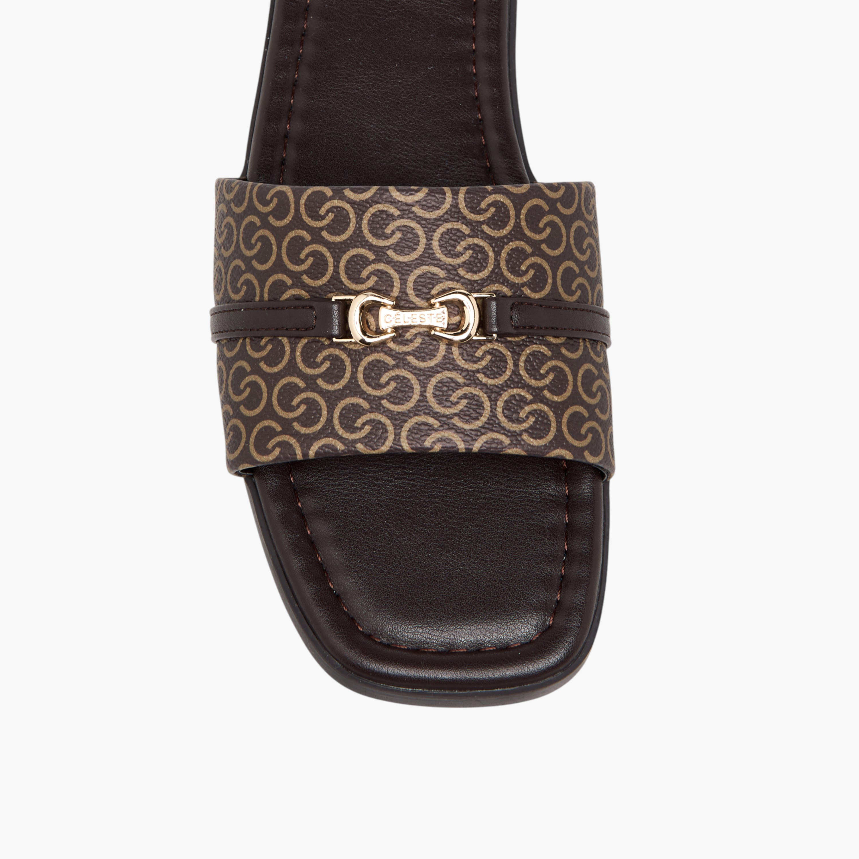 صندل سهل الارتداء بتفاصيل إبزيم للنساء من سيليست-women-shoes-flats-sandals-image-4