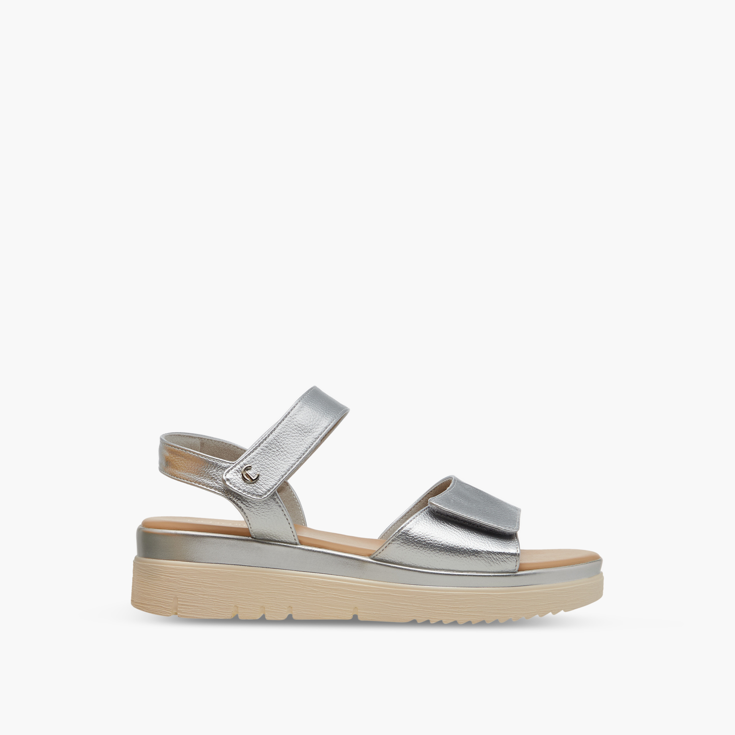 Le Confort Solid Strap Comfort Sandals with Platform Heels and Hook and Loop Closure-women-shoes-sandals-heeled-image-3