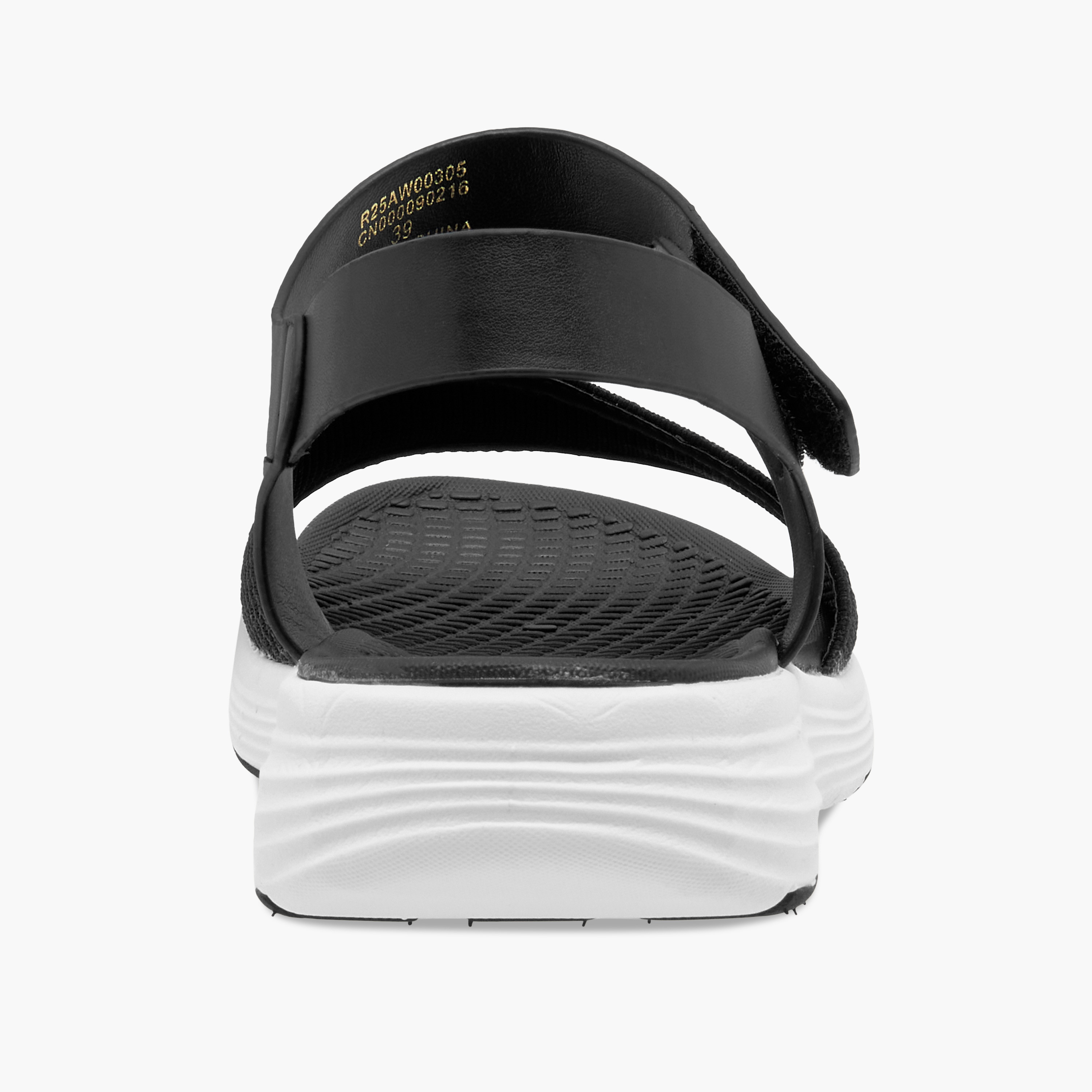 Le Confort Textured Strap Comfort Sandals with Hook and Loop Closure-women-shoes-flats-sandals-image-5