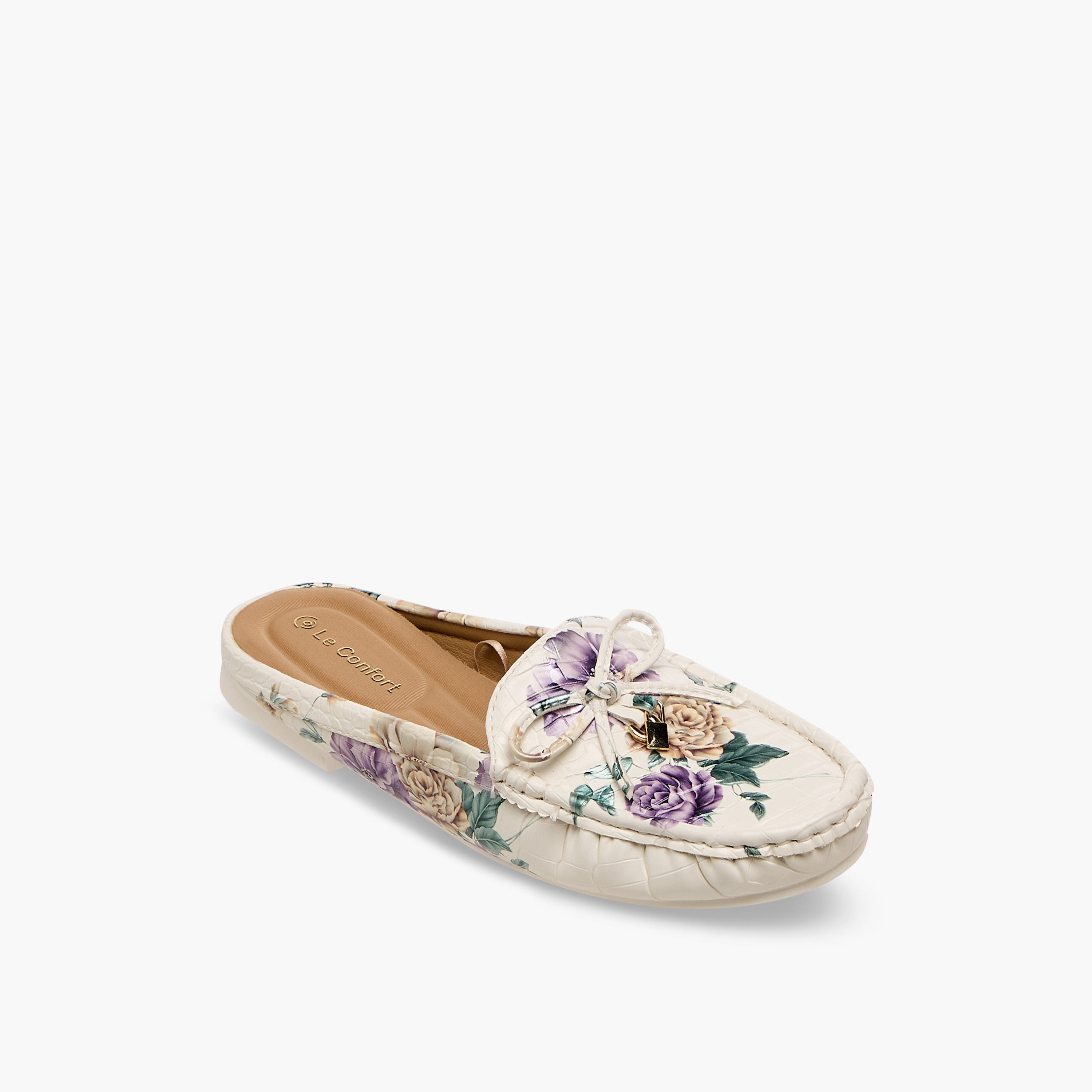 Le Confort Bow Accent Slip-On Mules-women-shoes-flats-mules-image-2
