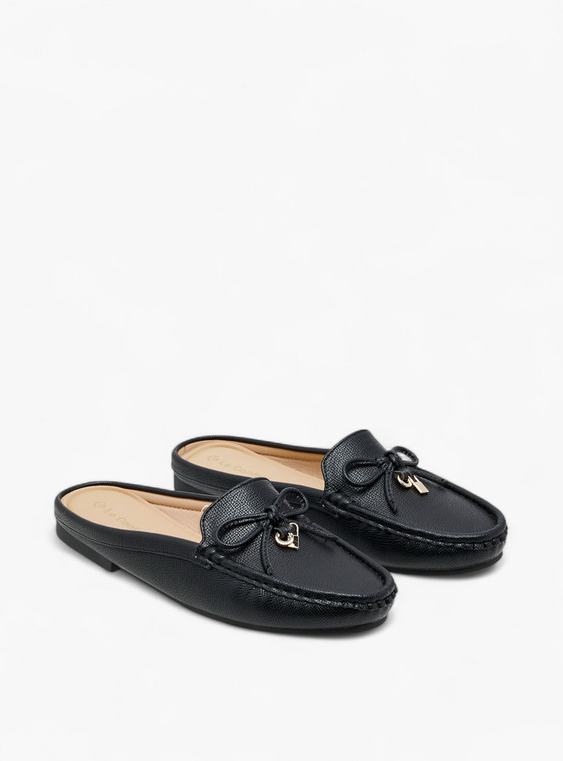 Le Confort Bow Accent Slip-On Mules-women-shoes-flats-mules-image-1