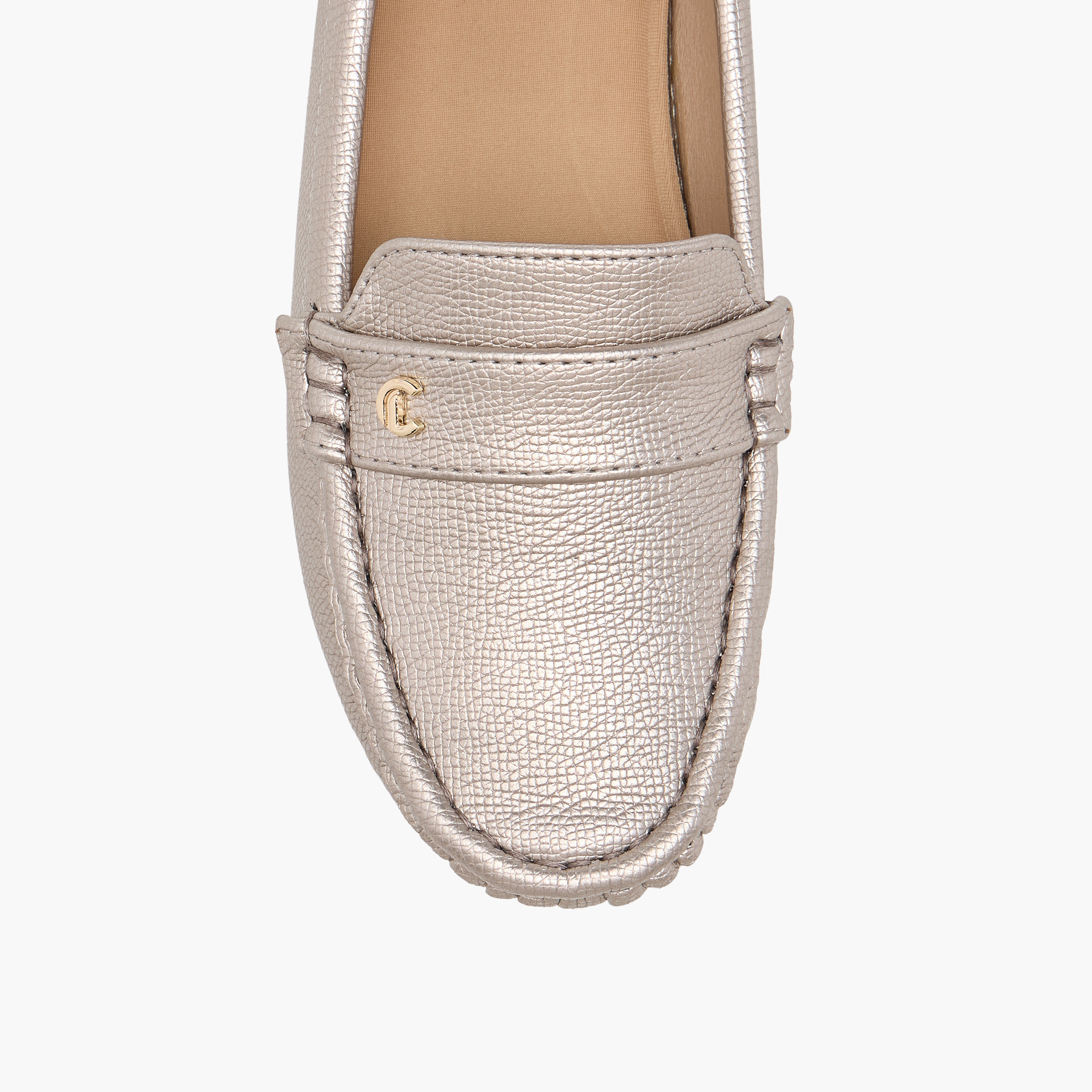 حذاء لوفر سهل الارتداء بارز الملمس بكعب عريض من لو كونفورت-women-shoes-heels-image-10