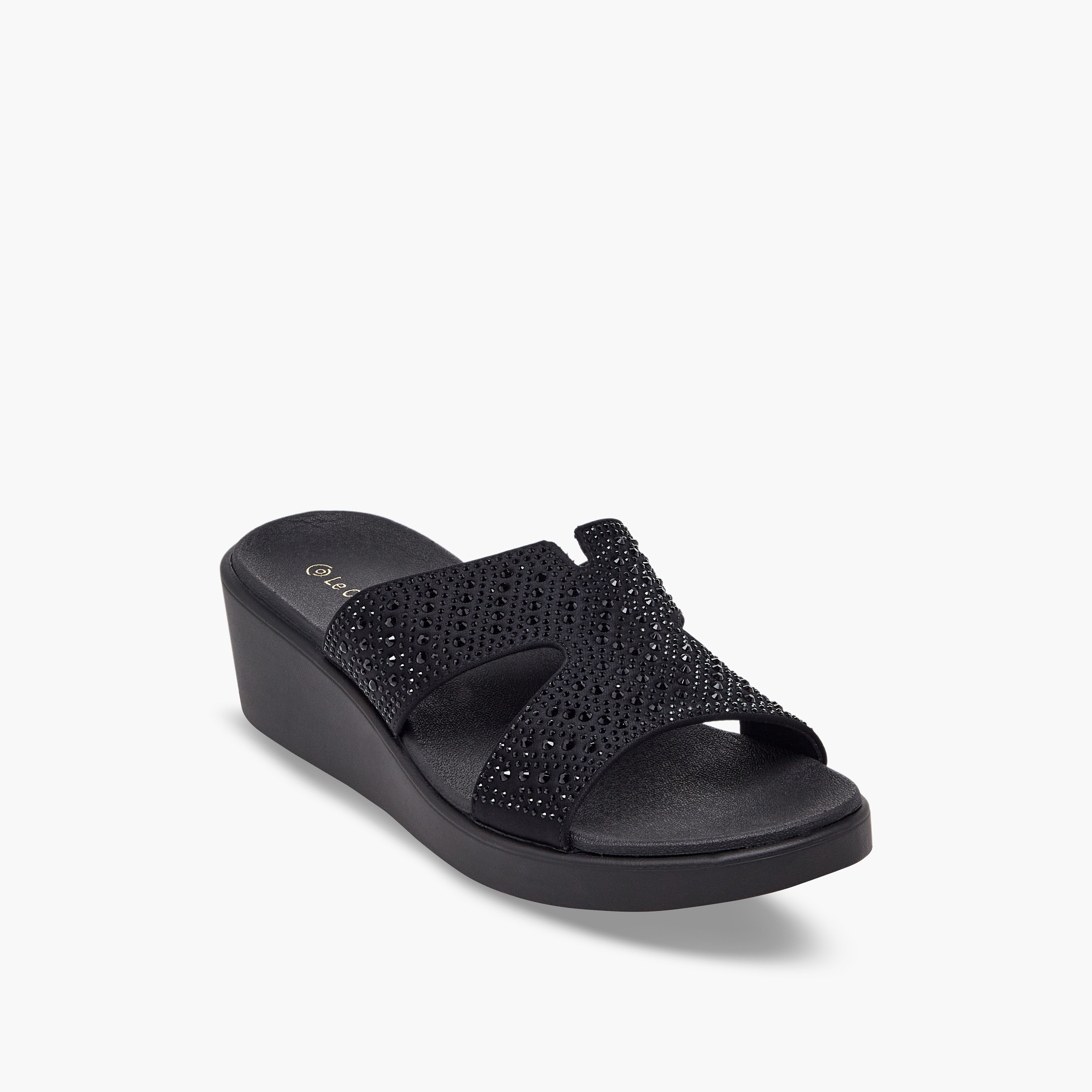 صندل مريح مزين بكعب ويدج للنساء من لو كونفورت-women-shoes-sandals-heeled-image-2