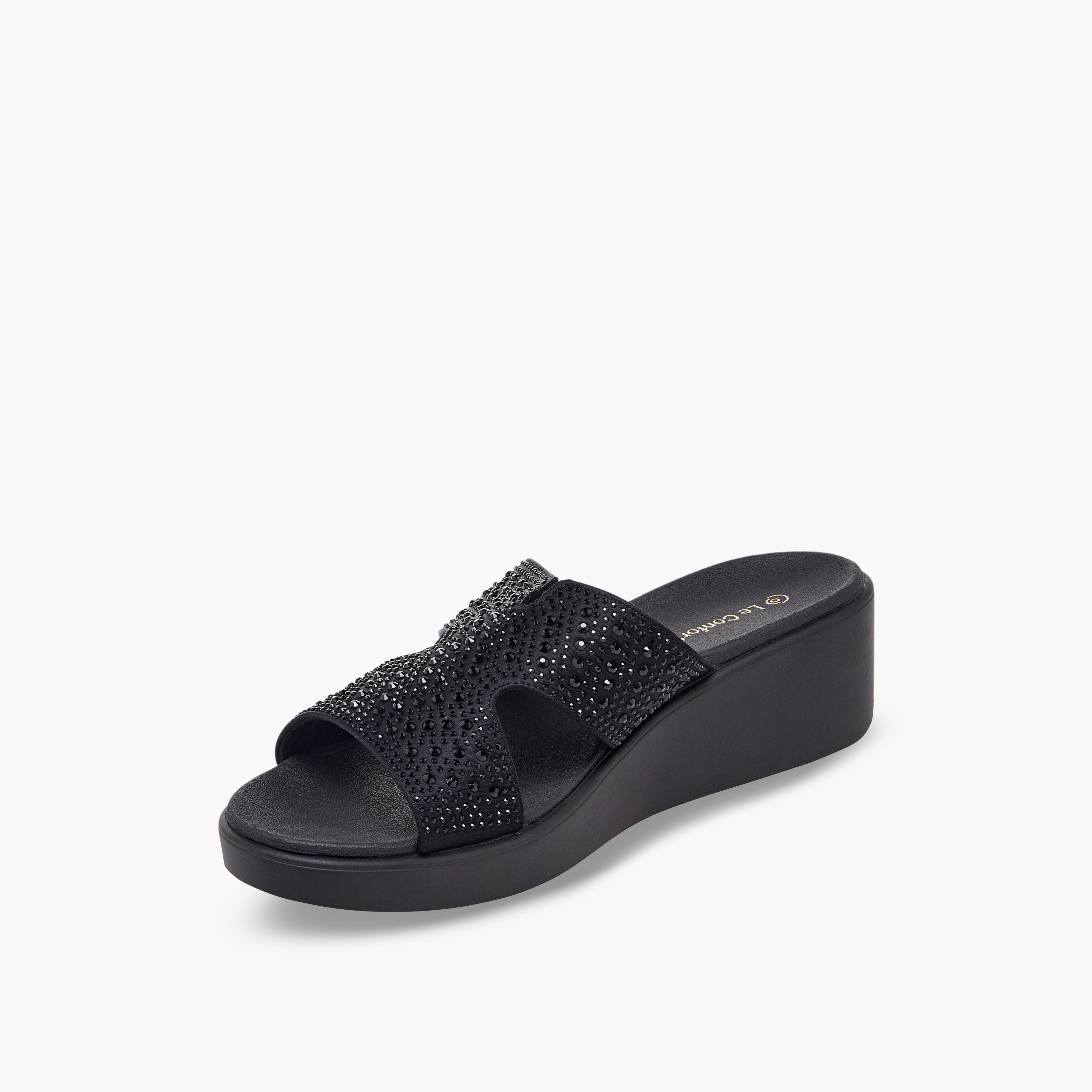 صندل مريح مزين بكعب ويدج للنساء من لو كونفورت-women-shoes-sandals-heeled-image-4