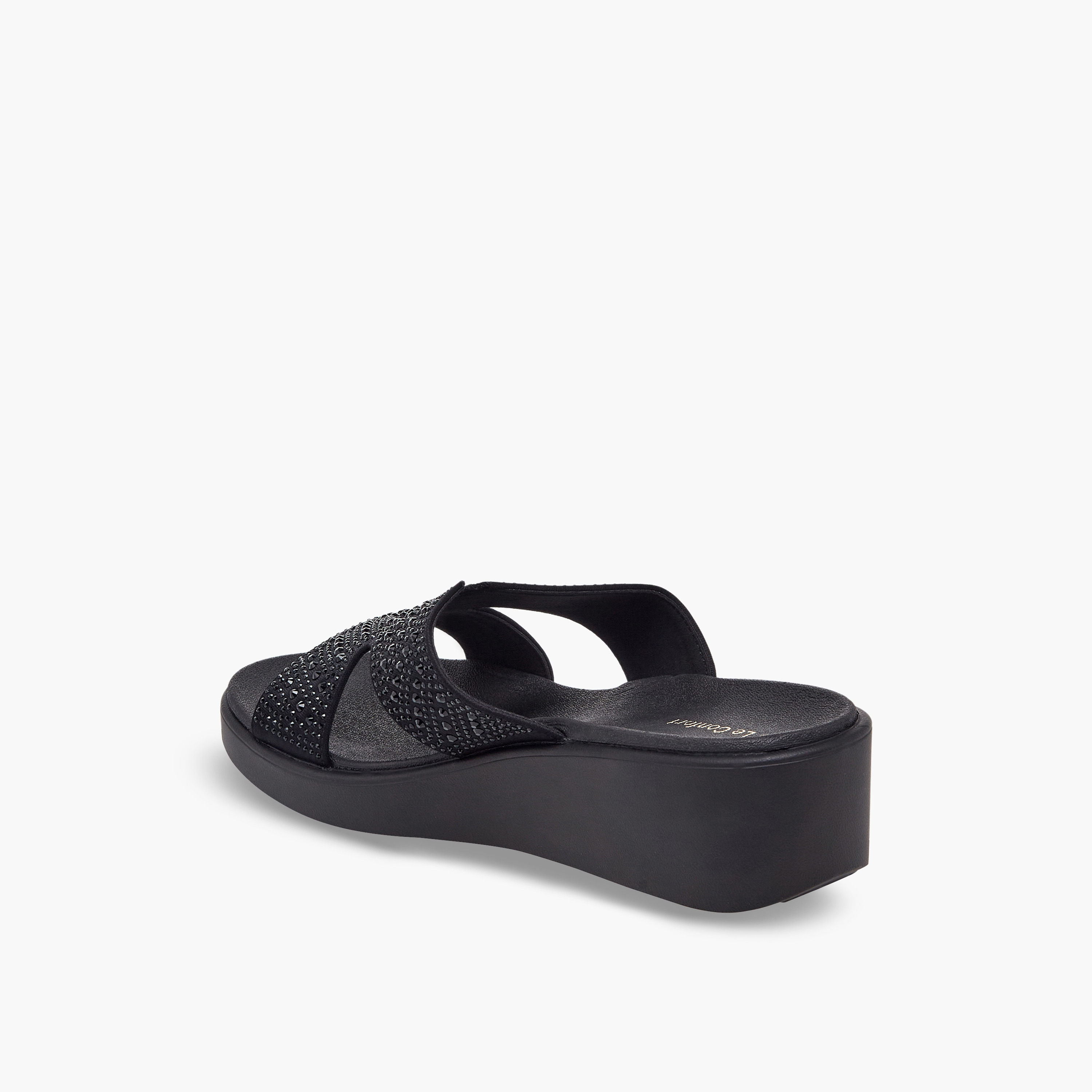صندل مريح مزين بكعب ويدج للنساء من لو كونفورت-women-shoes-sandals-heeled-image-5