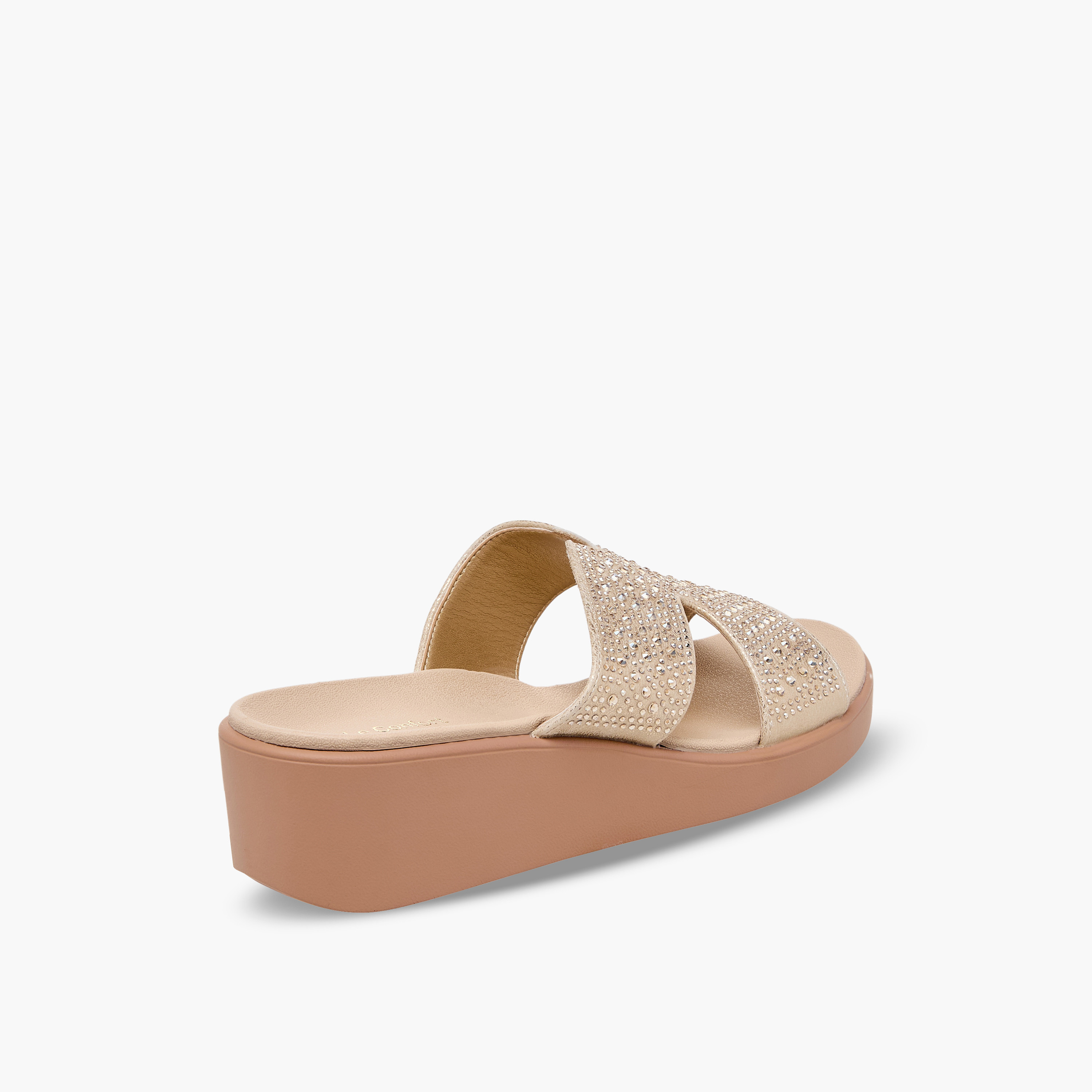Le Confort Women Embellished Wedge Heel Comfort Sandals-women-shoes-sandals-heeled-image-6