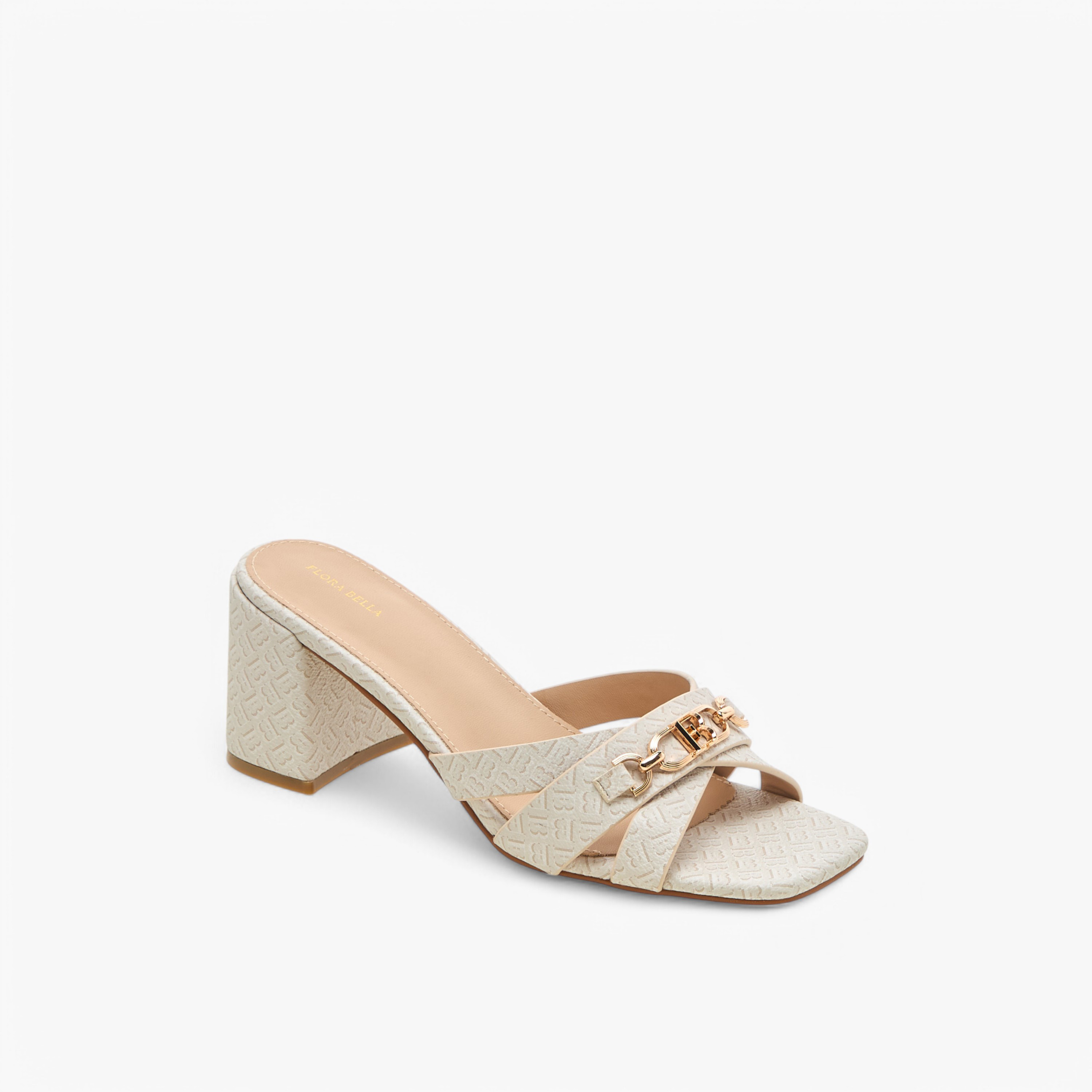 صندل متعدد الأحزمة بكعب سميك وطبعات مونوجرام من فلورا بيلا-women-shoes-sandals-heeled-image-2