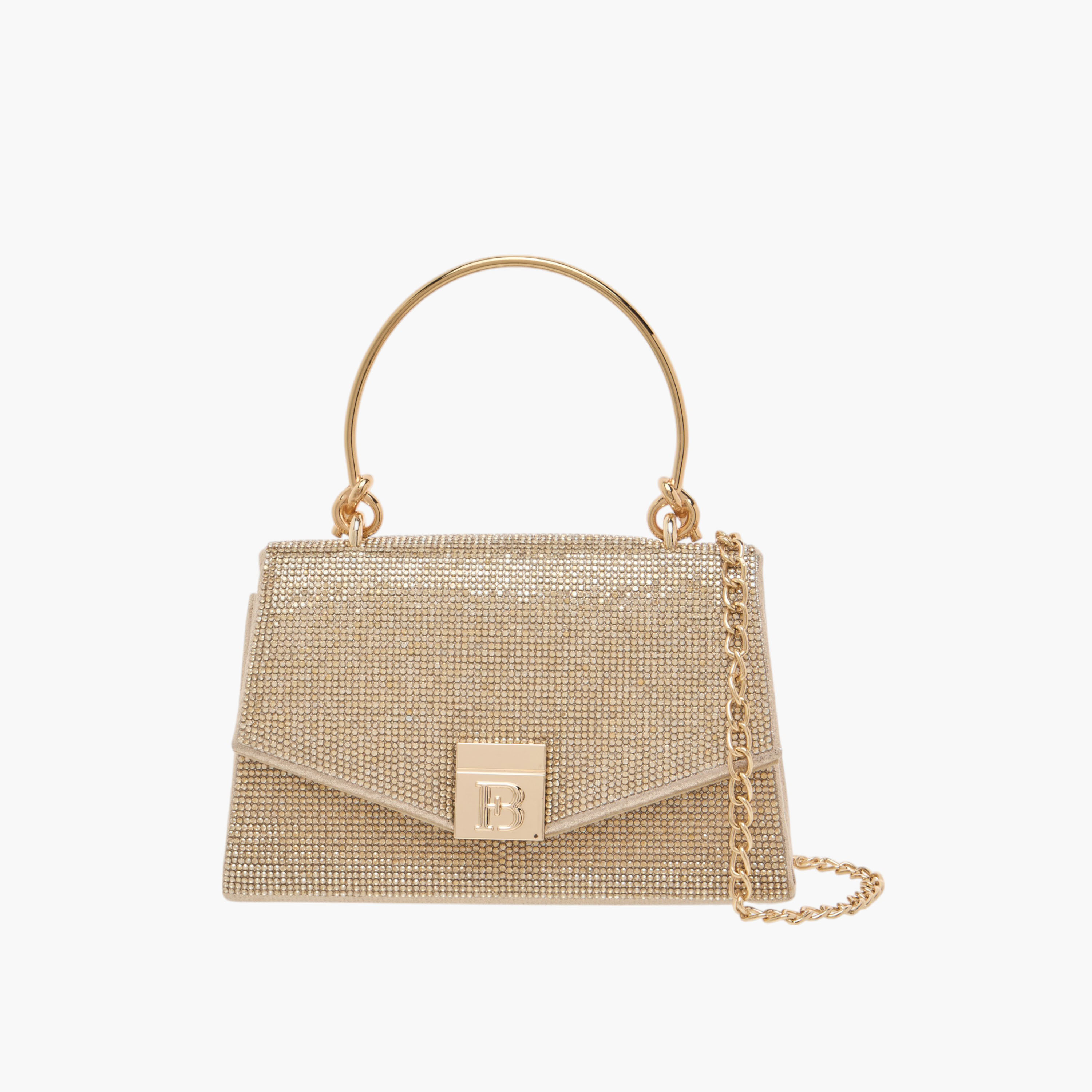 Flora Bella Embellished Textured Satchel Bag with Magnetic Closure-women-bagsandwallets-handbags-image-1