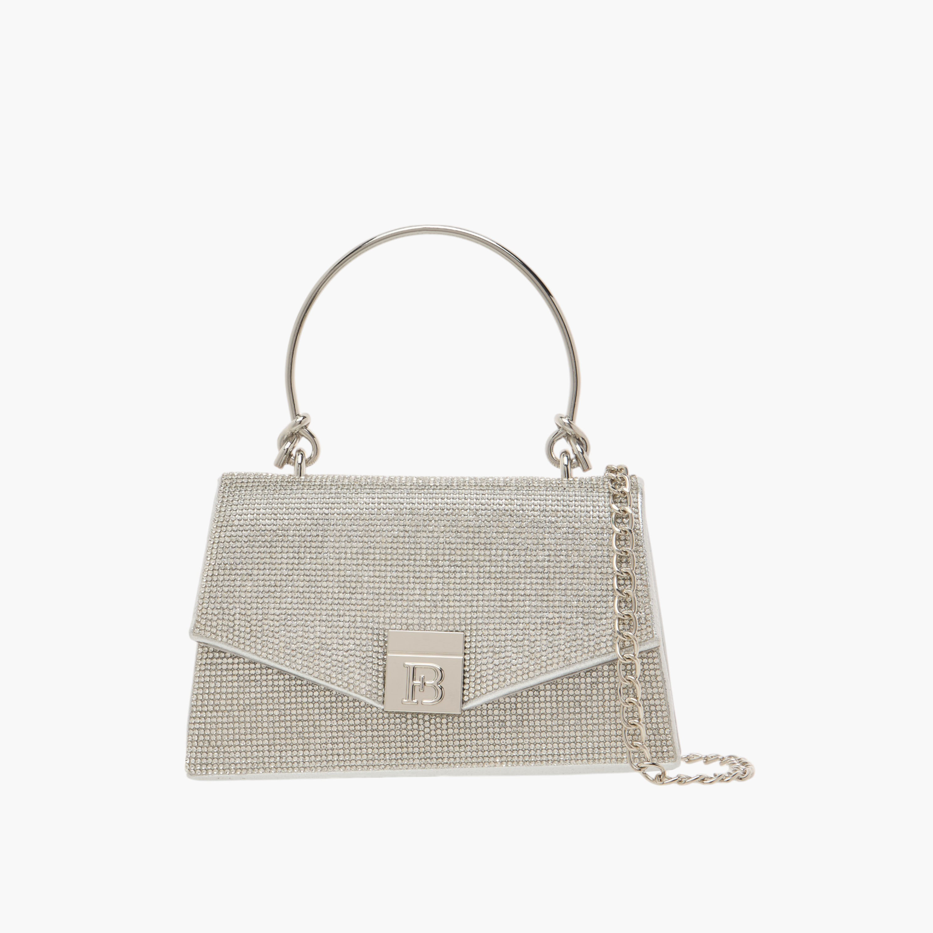 Flora Bella Embellished Textured Satchel Bag with Magnetic Closure-women-bagsandwallets-handbags-image-1