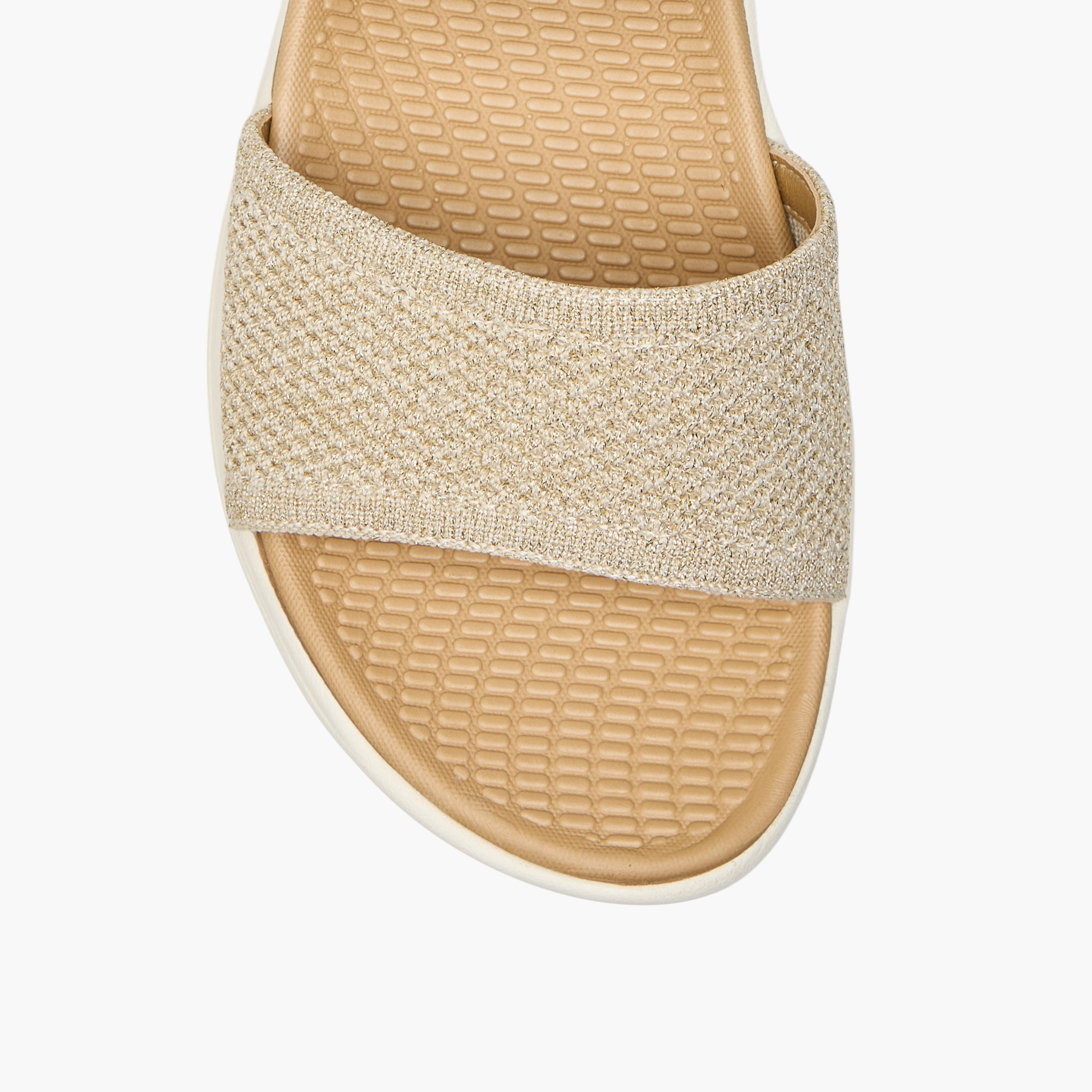 صندل مريح بارز الملمس بشريط إغلاق لاصق من لو كونفورت-women-shoes-flats-sandals-image-4