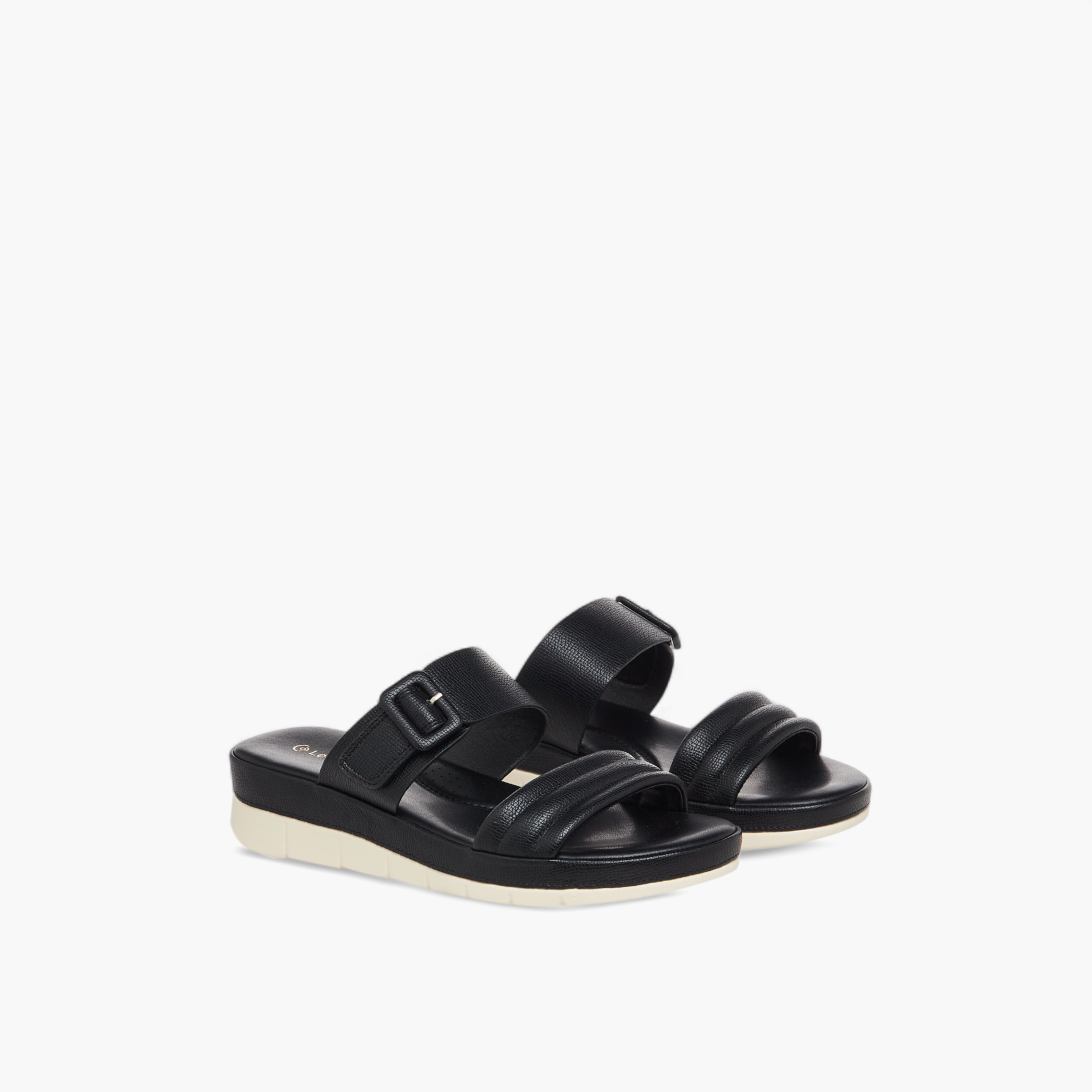 Le Confort Women Buckle Detail Sandals-women-shoes-flats-sandals-image-1