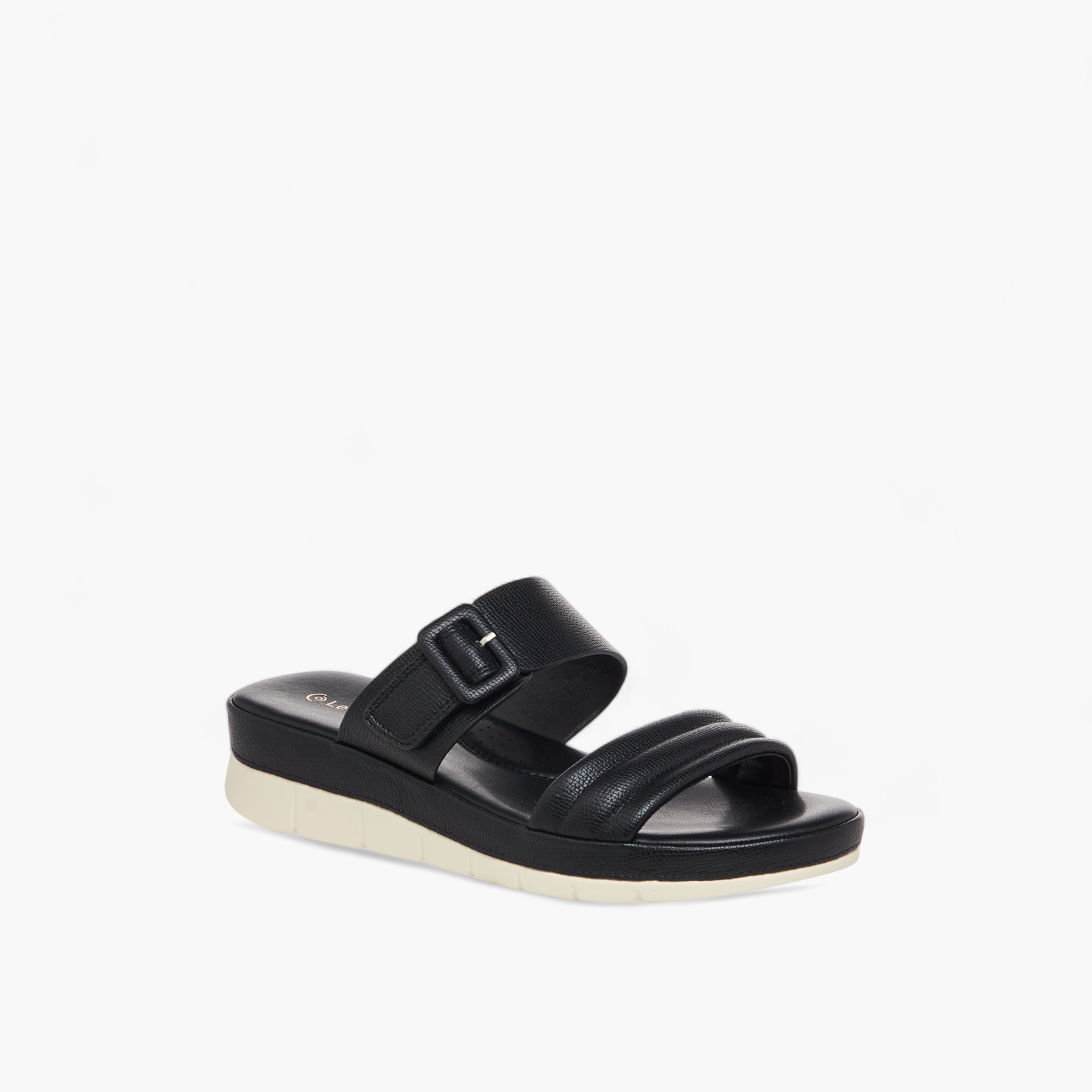Le Confort Women Buckle Detail Sandals-women-shoes-flats-sandals-image-2