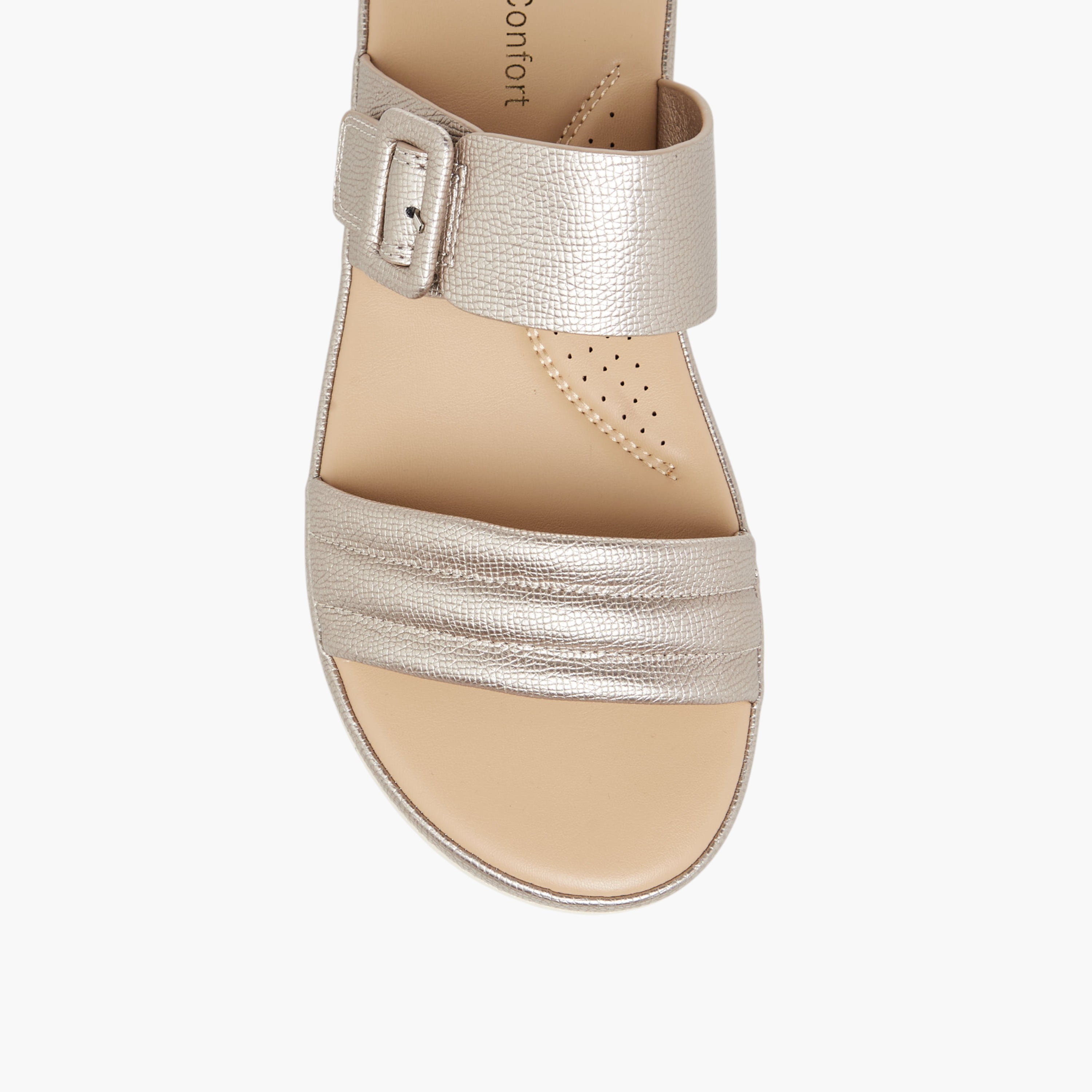 Le Confort Women Buckle Detail Sandals-women-shoes-flats-sandals-image-4