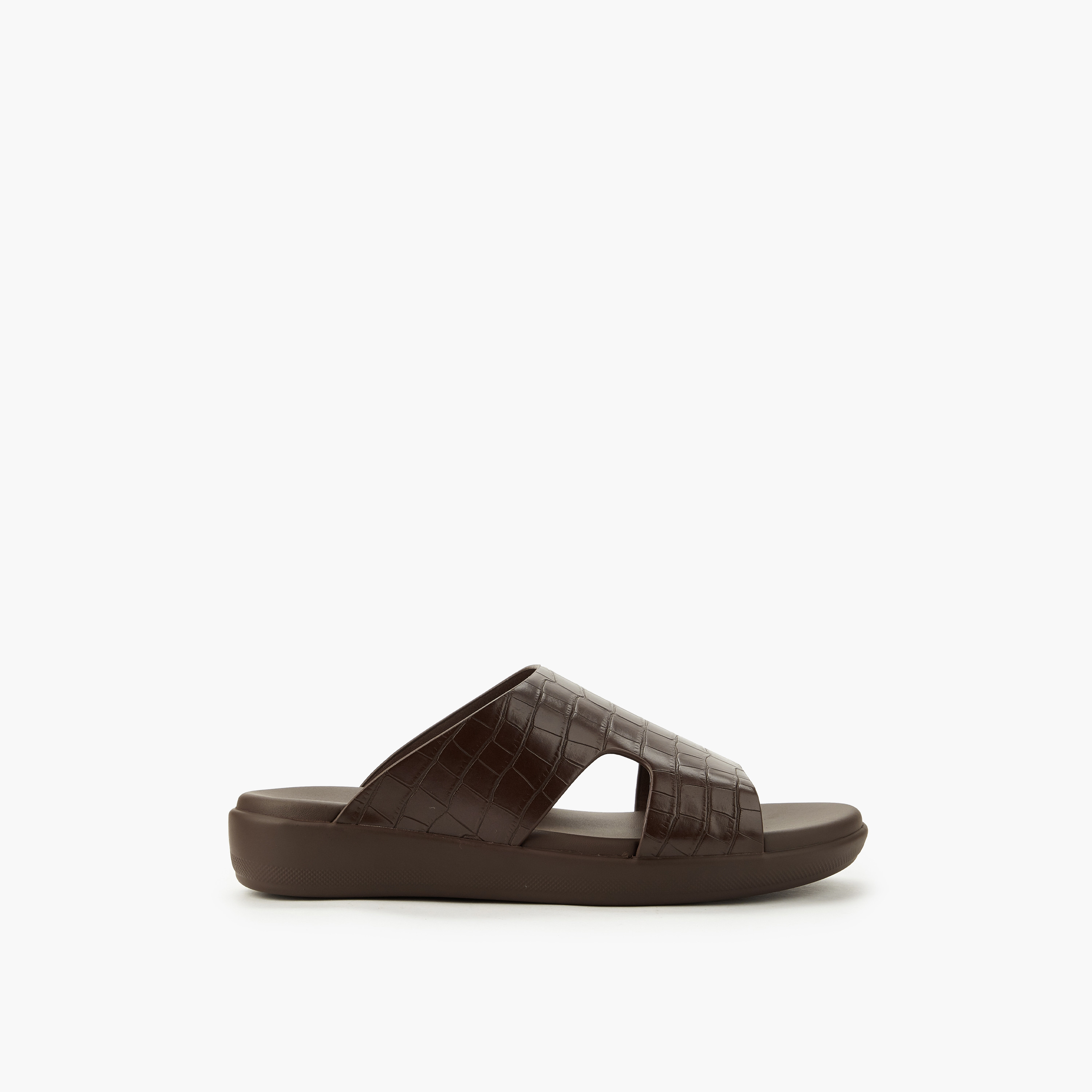 Le Confort Men Textured Comfort Slide Sandals-men-shoes-sandals-image-2