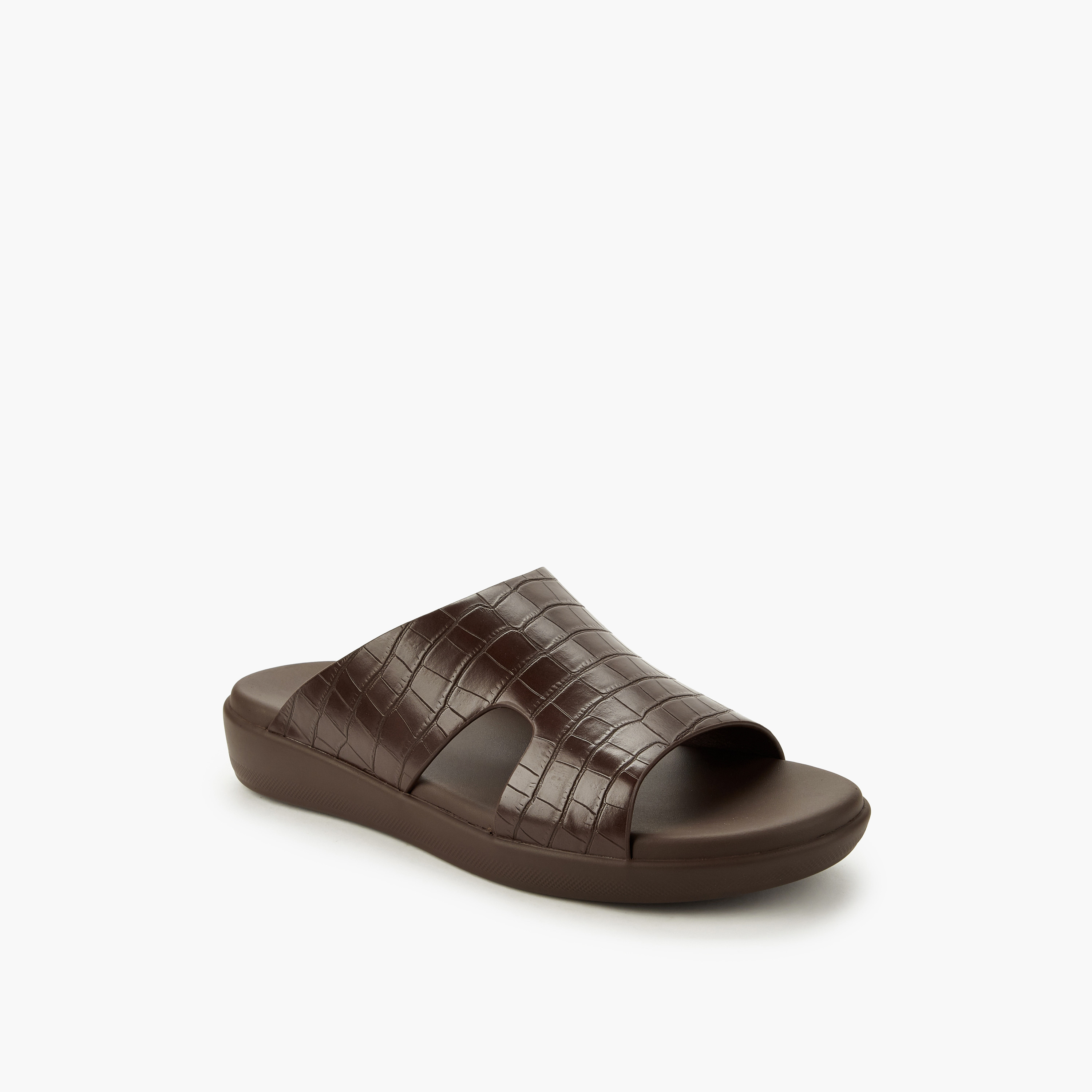 Le Confort Men Textured Comfort Slide Sandals-men-shoes-sandals-image-3