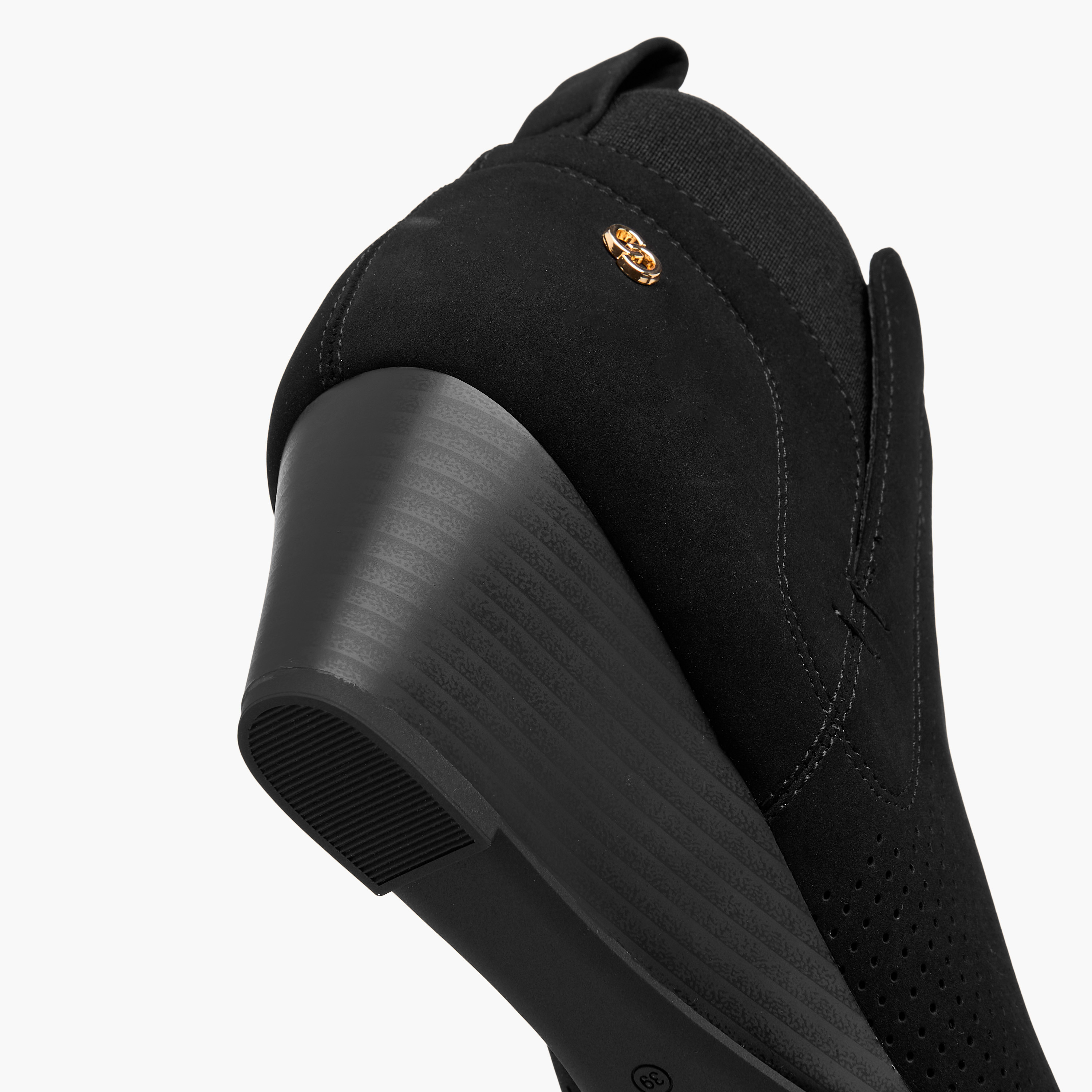 Celeste Women's Perforated Wedge Heel Ankle Boots-women-shoes-boots-image-5