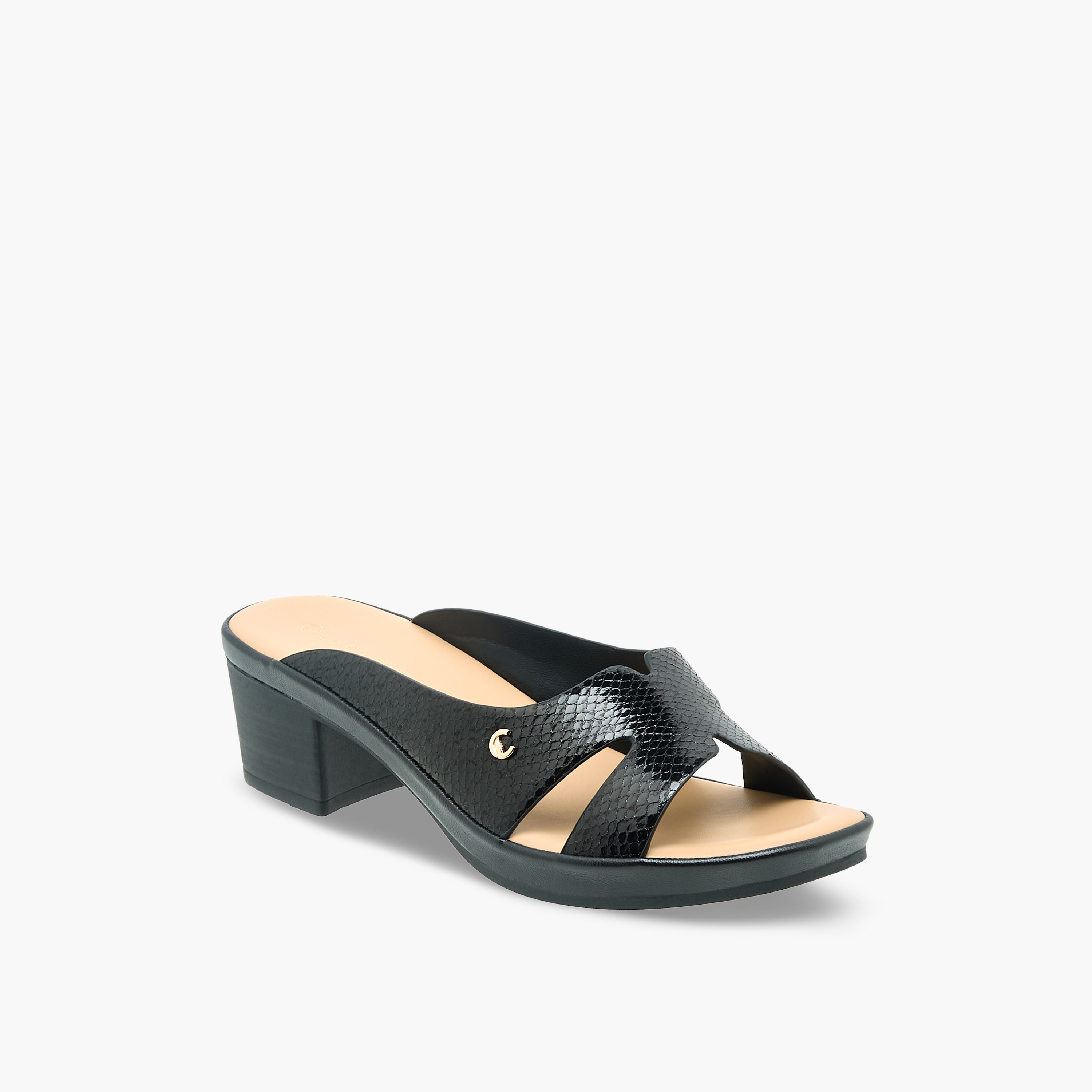Le Confort Women Cross Strap Block Heel Sandals-women-shoes-sandals-heeled-image-2