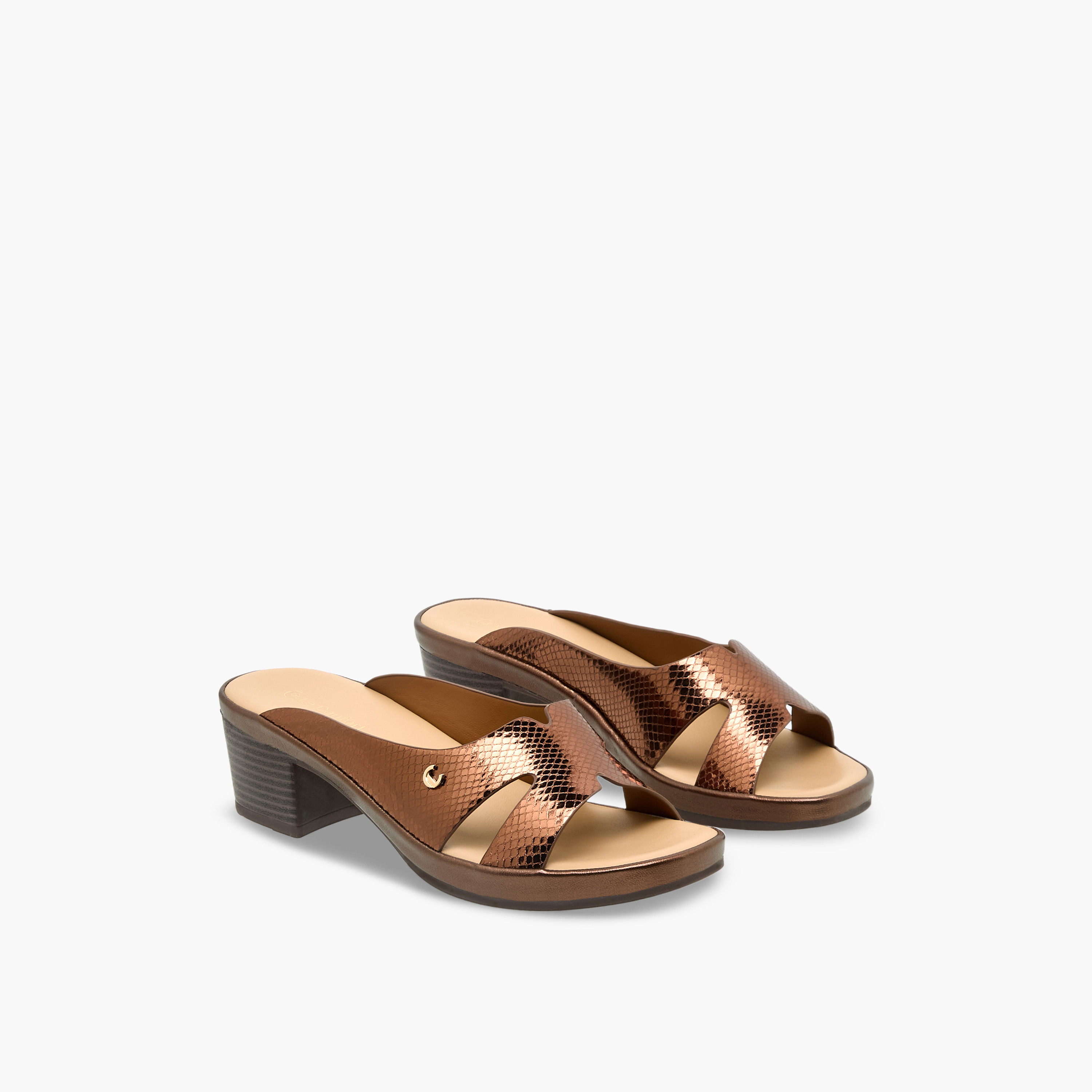 Le Confort Women Cross Strap Block Heel Sandals-women-shoes-sandals-heeled-image-1