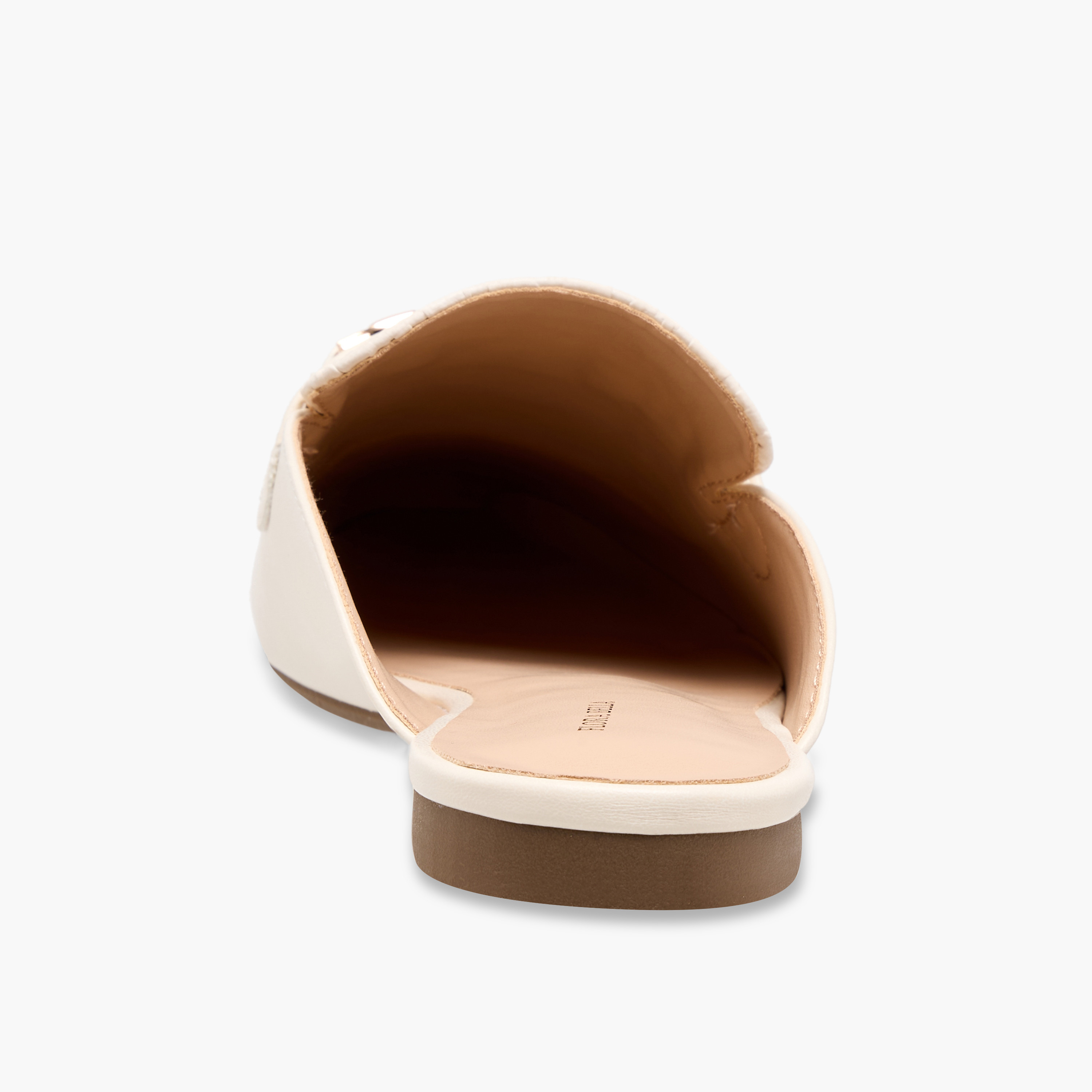 Flora Bella Monogram Embossed Mules with Metal Accent-women-shoes-flats-mules-image-5