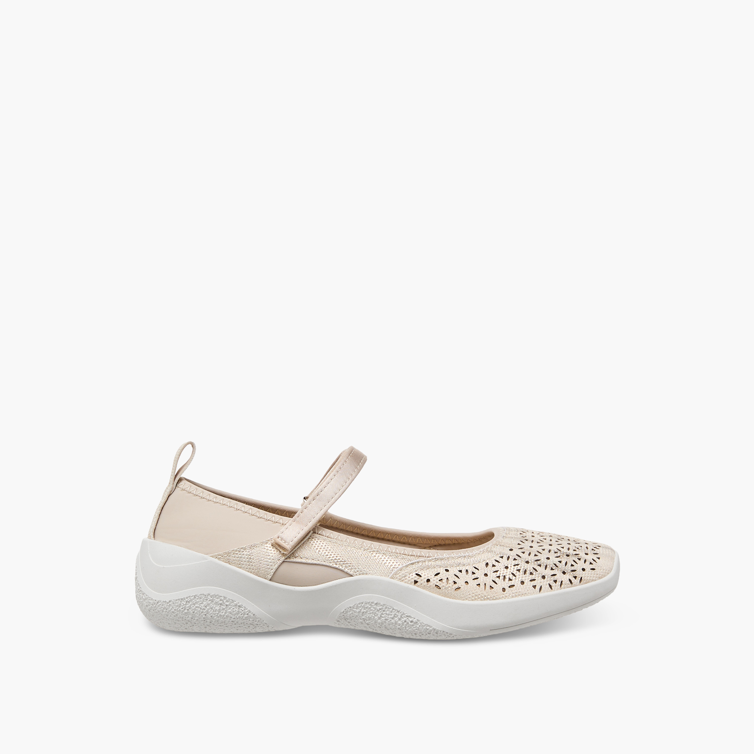 Le Confort Women Laser Cut Hook & Loop Mary Jane Shoes-women-shoes-ballerinas-image-3
