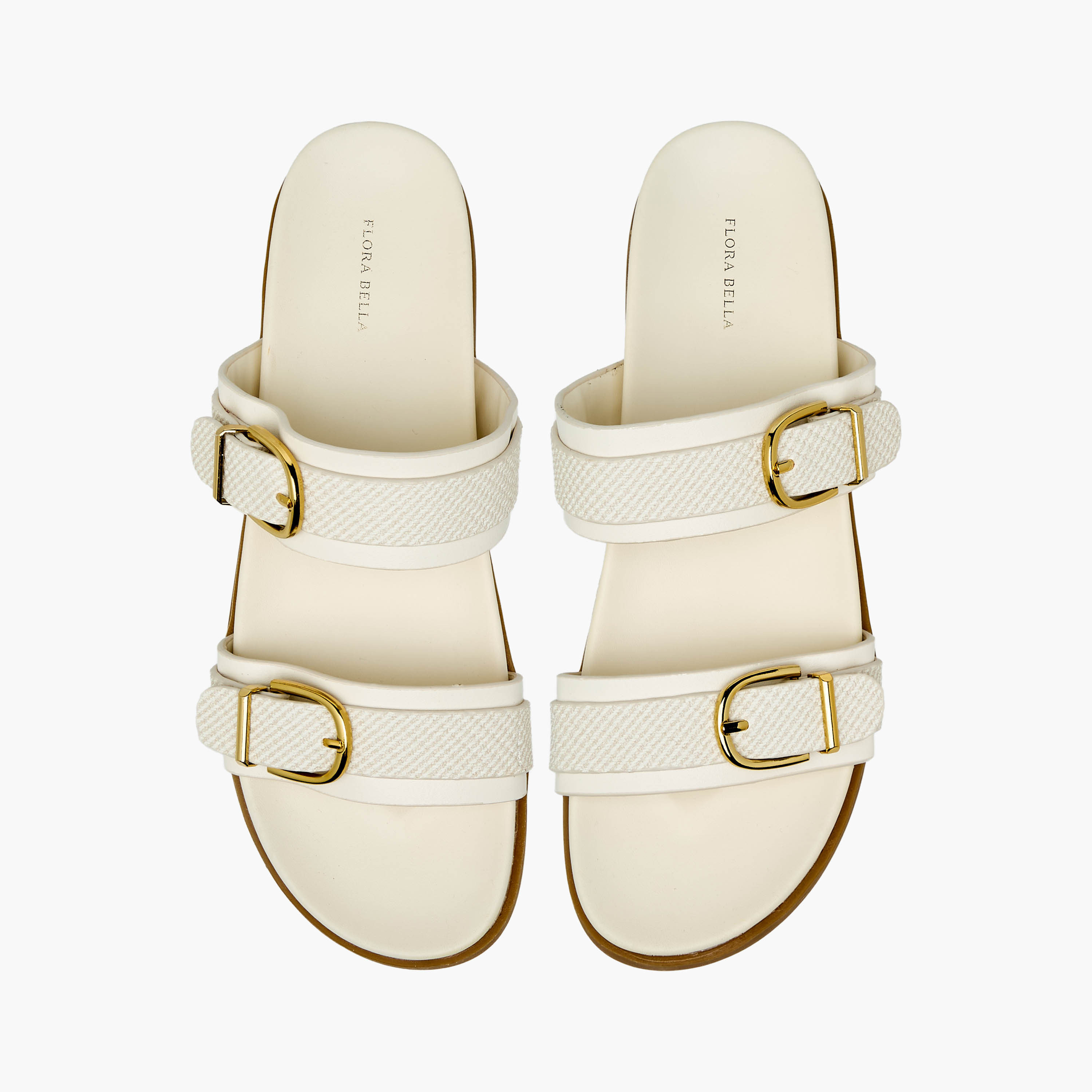 Flora Bella Women Buckle Detail Slide Sandals-women-shoes-flats-sandals-image-1