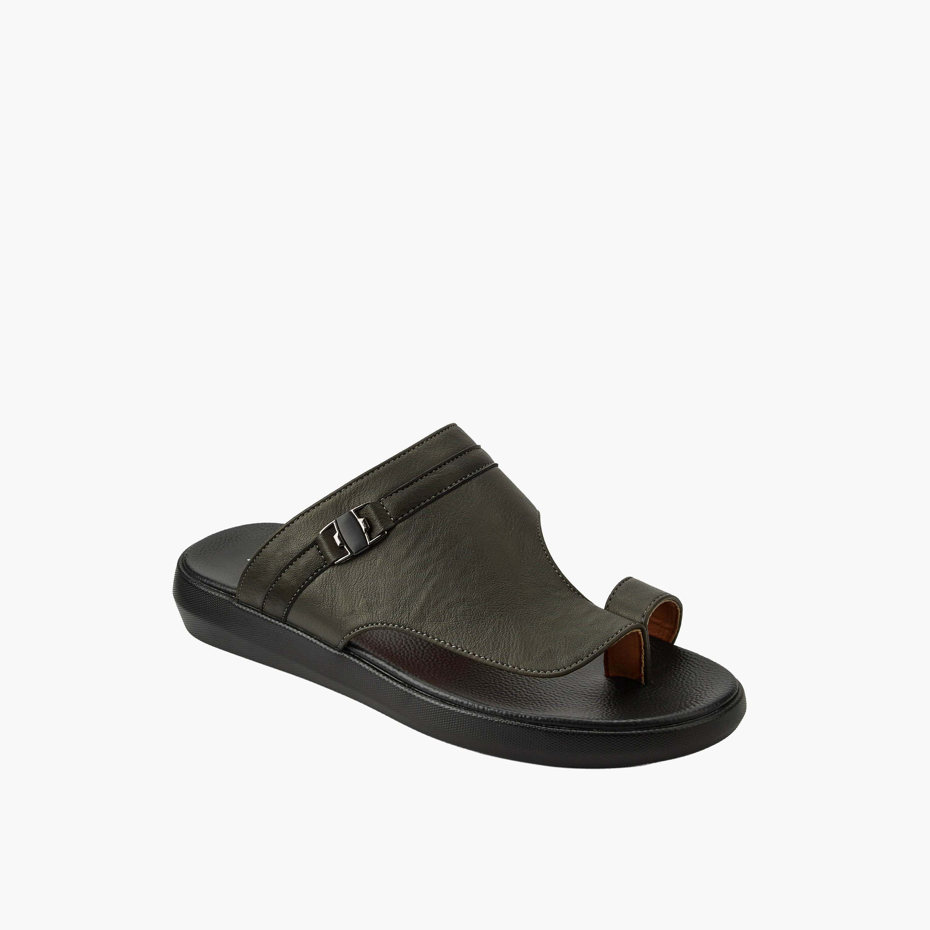 Al Waha Men Slip-On Arabic Sandals-men-shoes-sandals-image-2