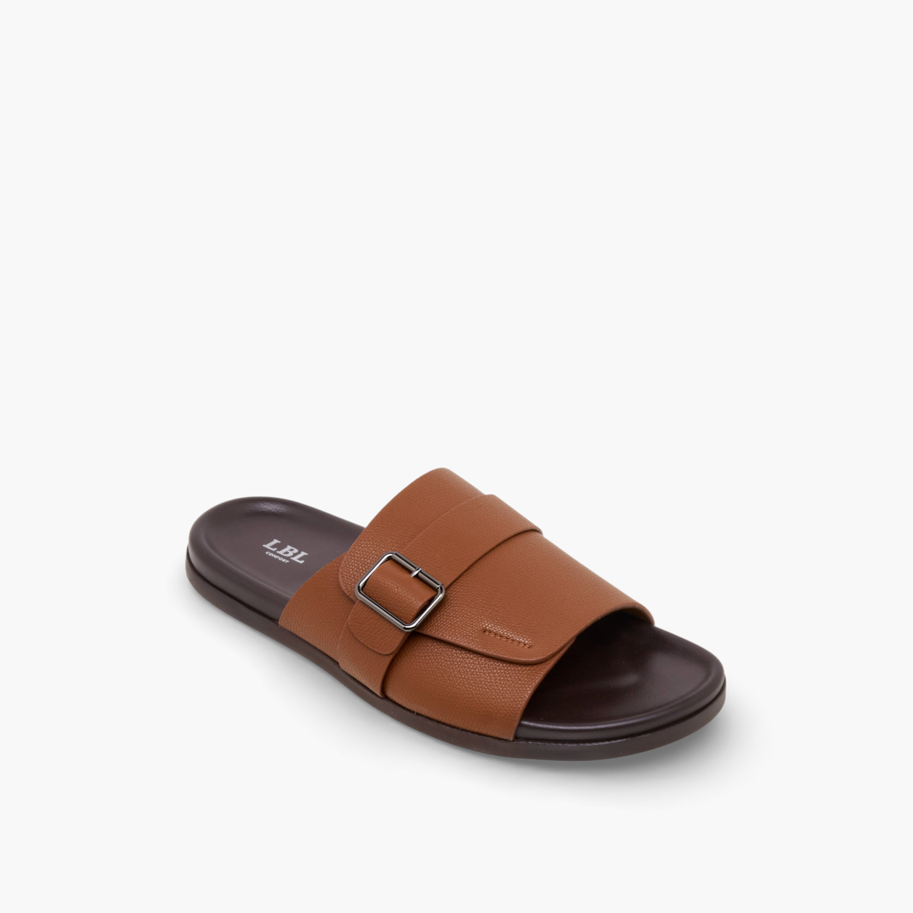 صندل رجالي مريح بتفاصيل إبزيم من إل بي إل بواسطة شو إكسبريس-men-shoes-sandals-image-2