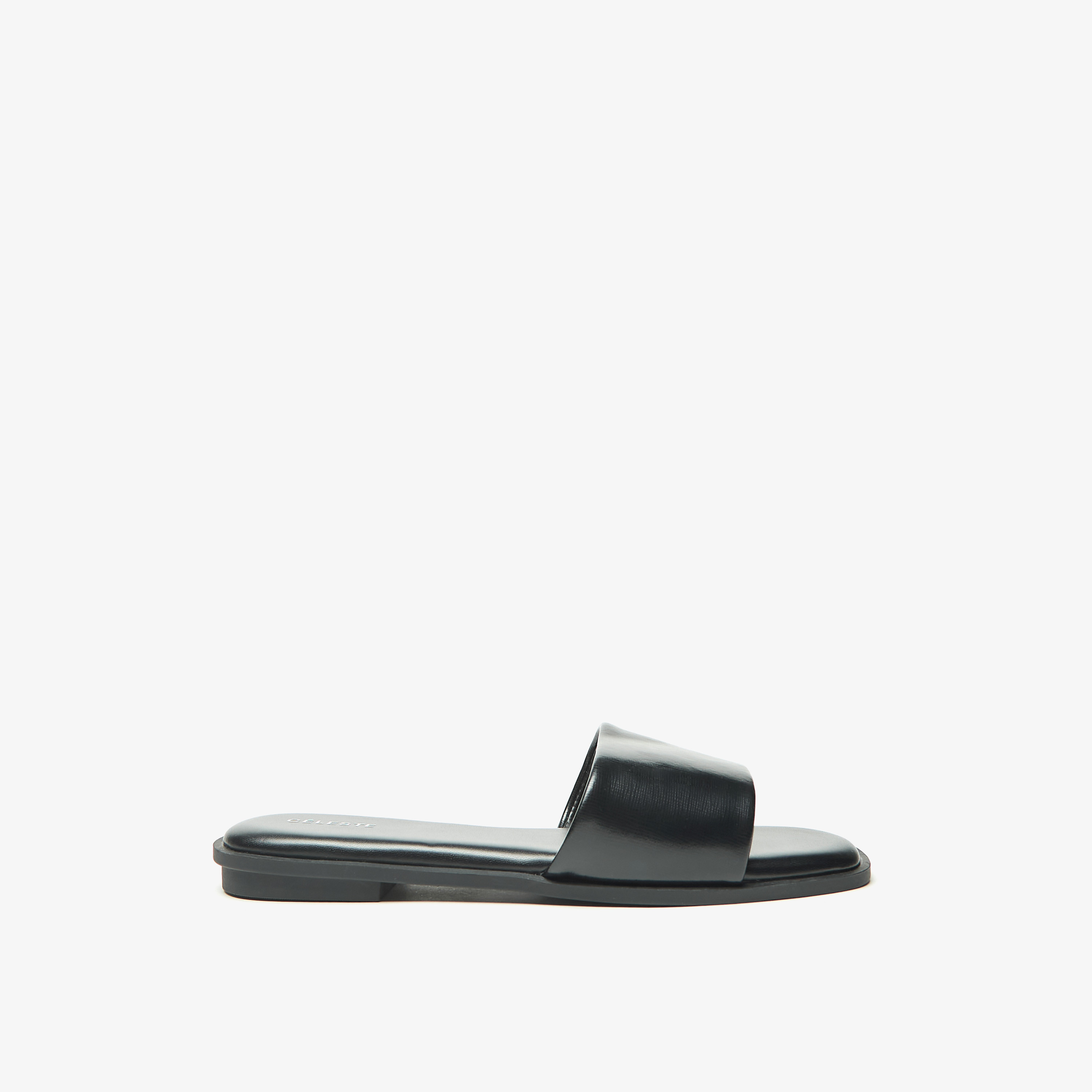 Celeste Women's Solid Slip-On Slides-women-shoes-flats-sandals-image-3