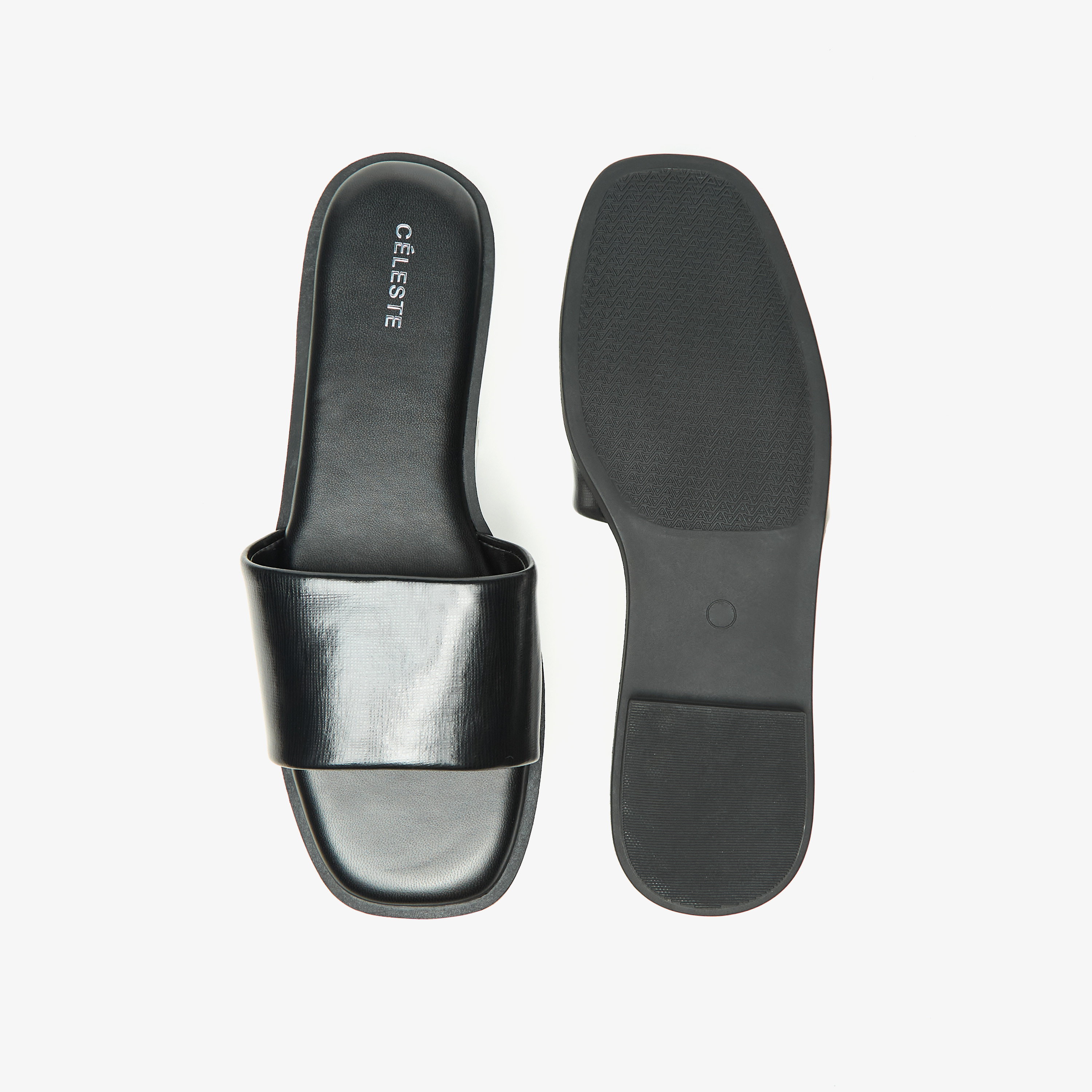 Celeste Women's Solid Slip-On Slides-women-shoes-flats-sandals-image-5
