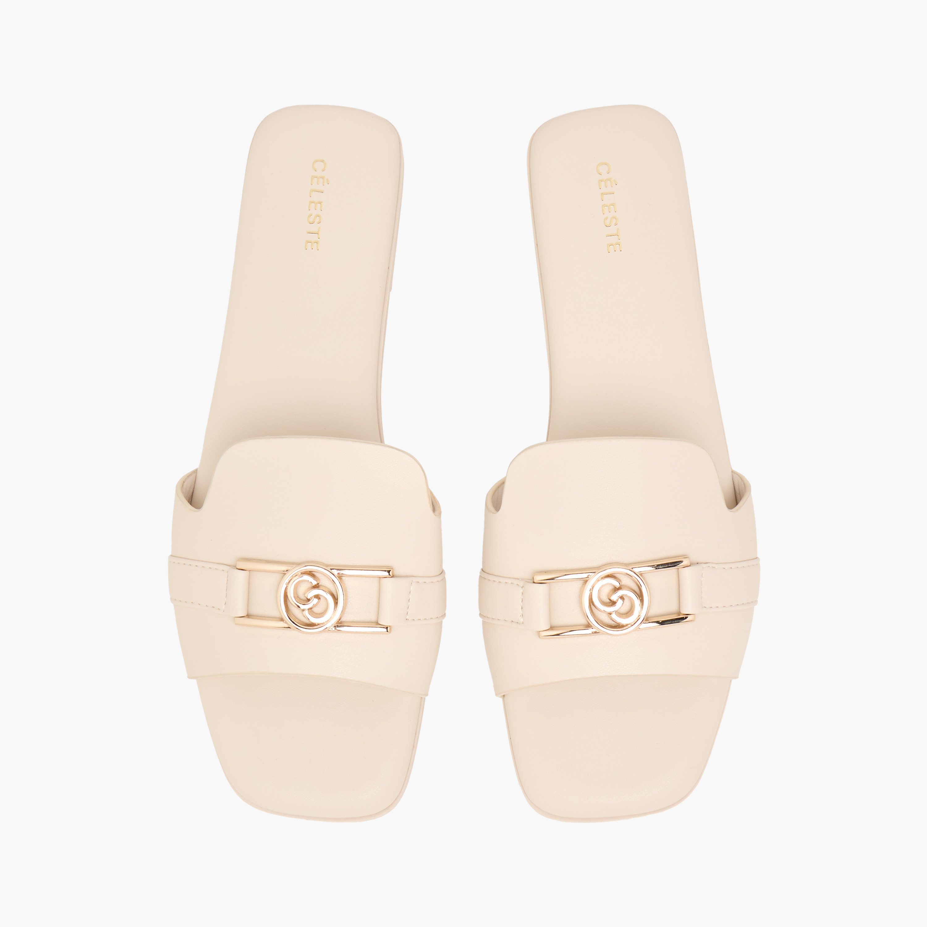 Celeste Women's Logo Accent Slip-On Sandals-women-shoes-flats-sandals-image-1