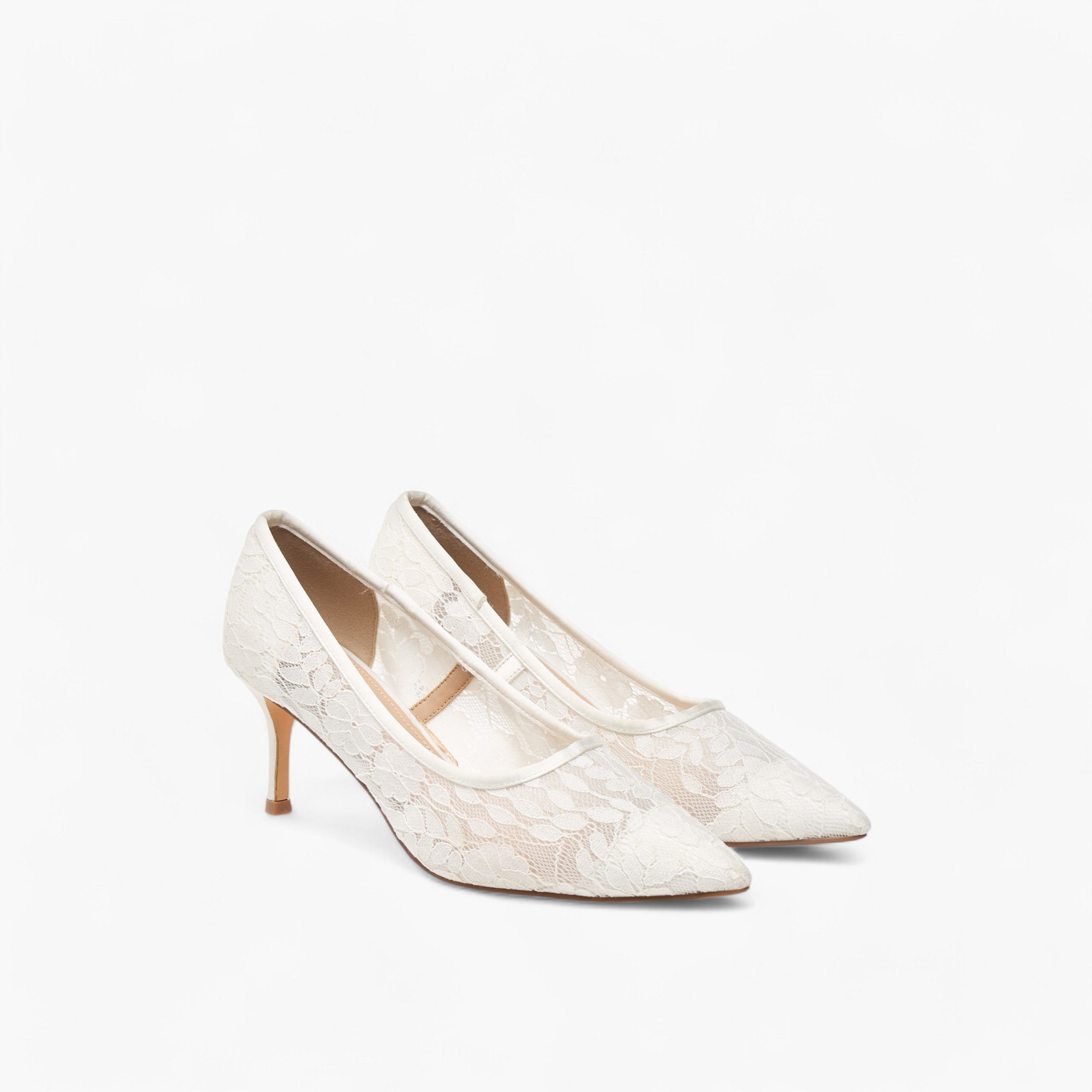 Flora Bella Lace Textured Slip-On Pumps with Stiletto Heels-women-shoes-heels-image-1