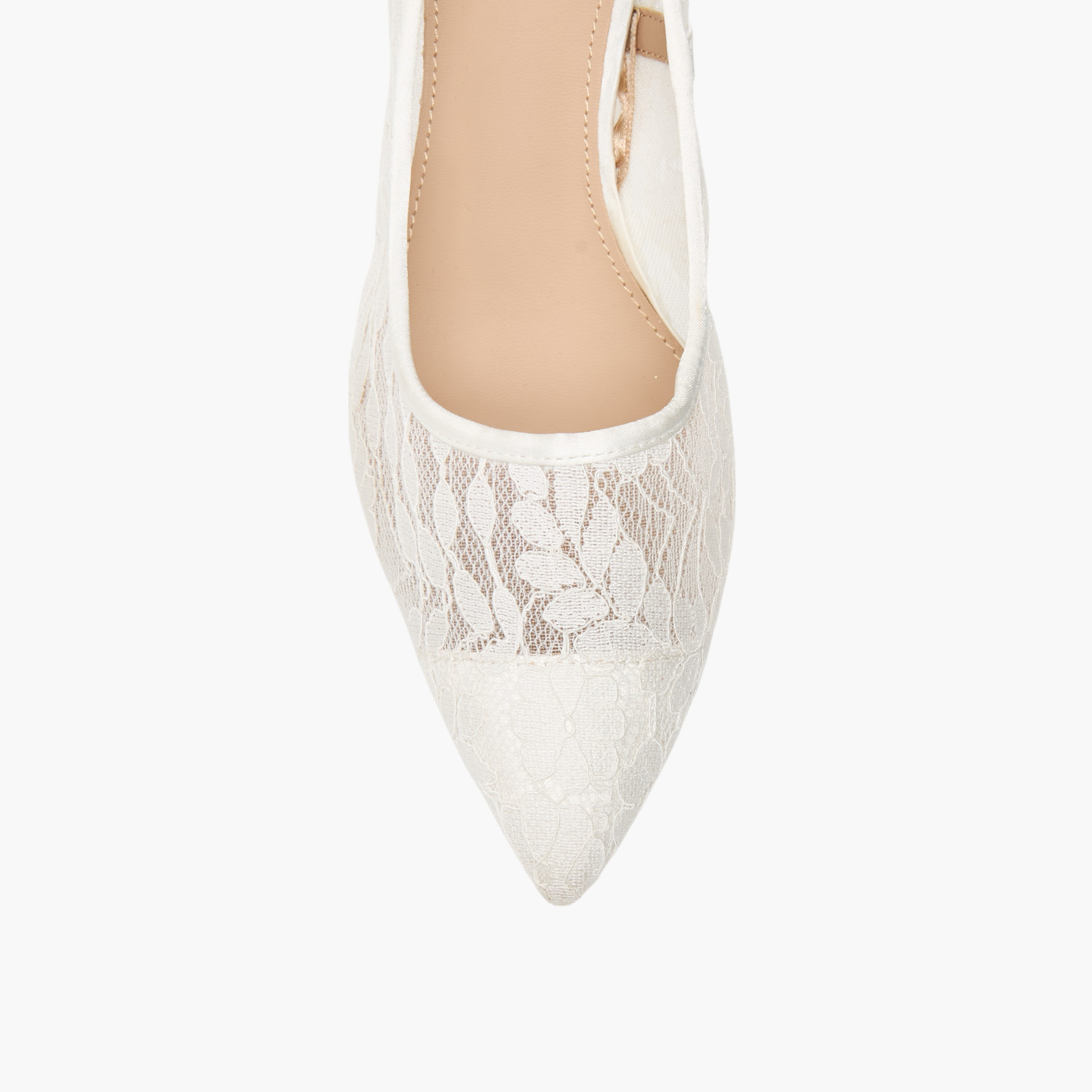 Flora Bella Lace Textured Slip-On Pumps with Stiletto Heels-women-shoes-heels-image-4