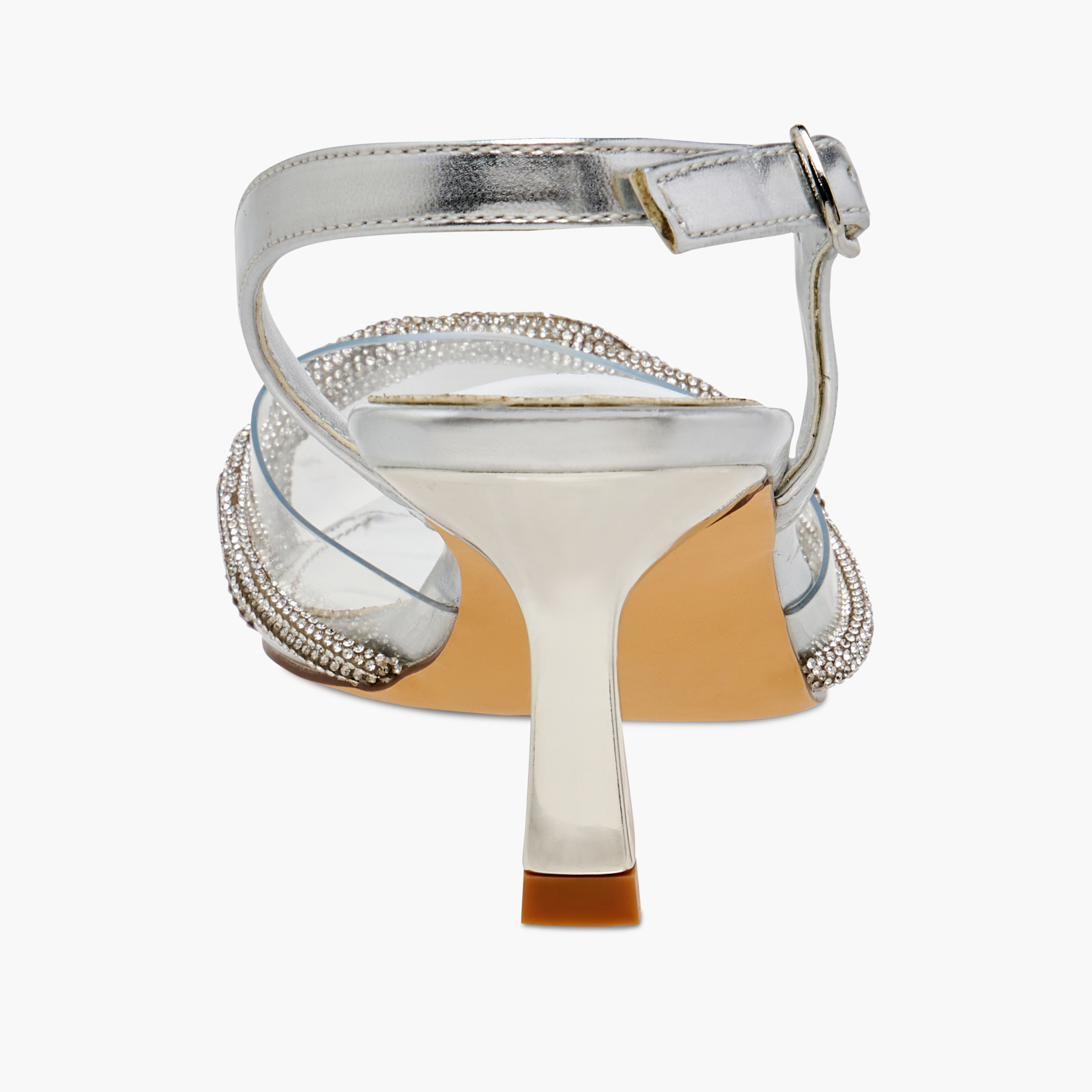 Flora Bella Studded Pointed Toe Shoes with Buckle Closure and Kitten Heels-women-shoes-heels-image-5
