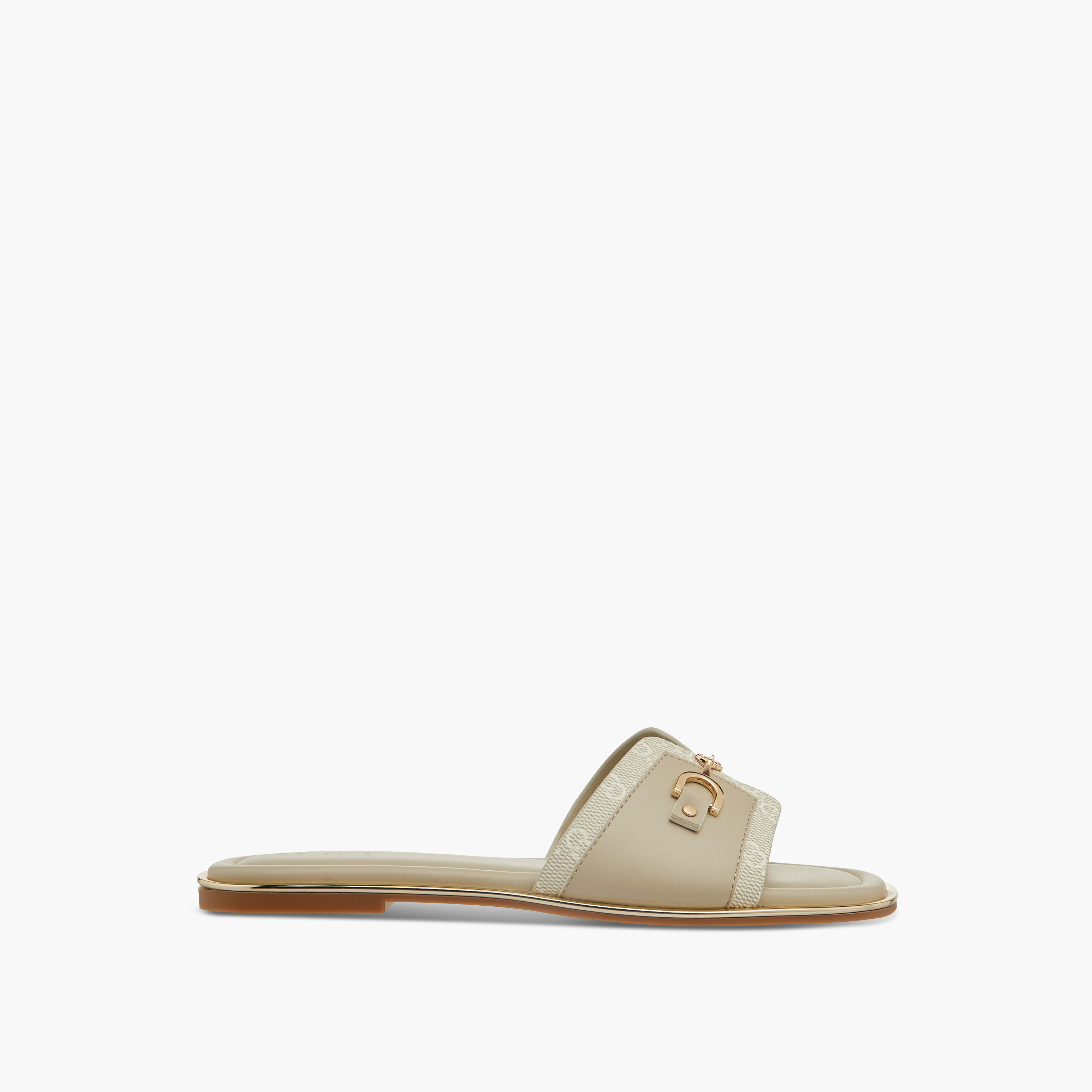 Celeste Women's Monogram Print Slip-On Sandals with Metallic Detail-women-shoes-flats-sandals-image-3