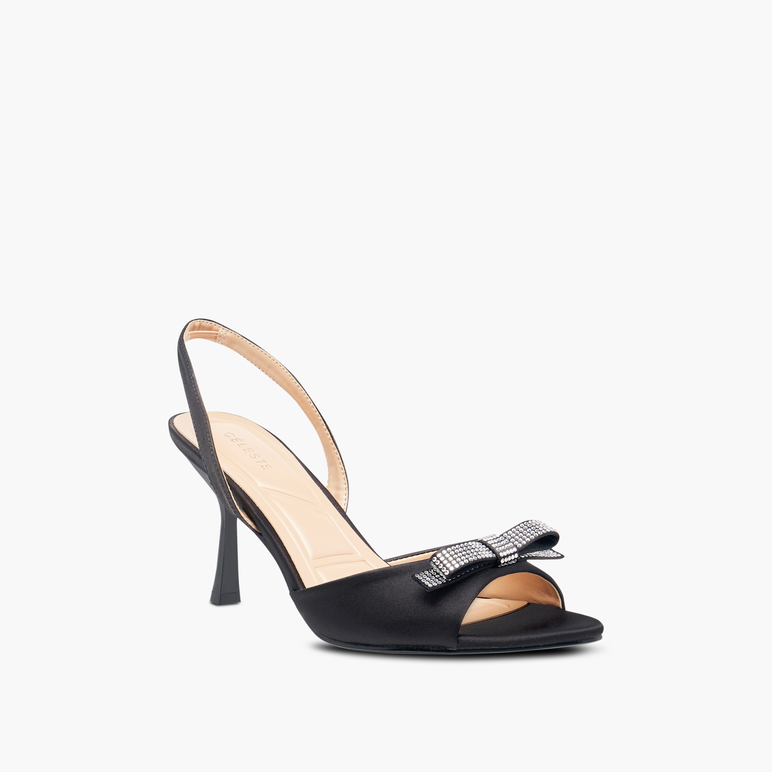 صندل بحزام خلفي مزيّن بفيونكة وكعب ستيليتو للنساء من سيليست-women-shoes-sandals-heeled-image-2