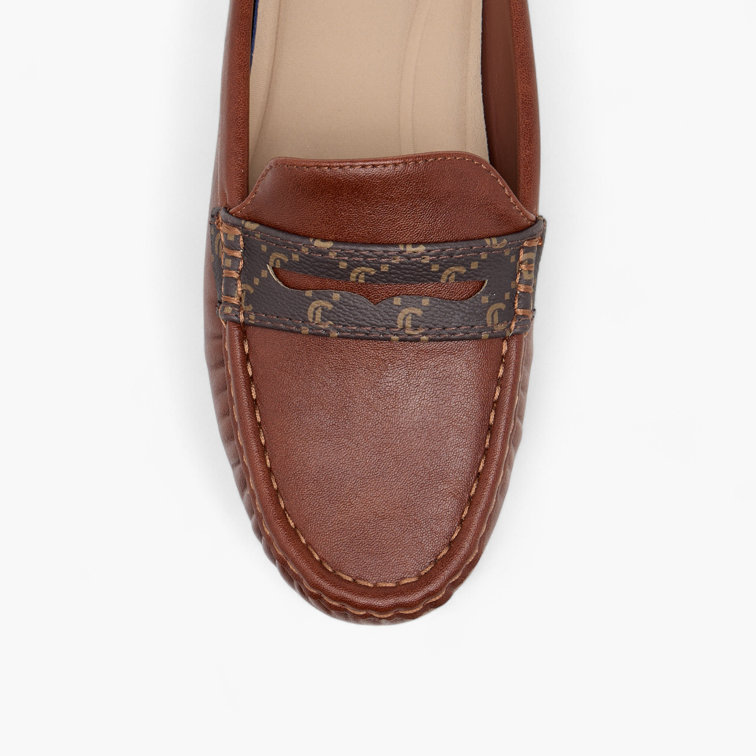 حذاء ميول سهل الارتداء بطبعات مونوجرام من لو كونفورت-women-shoes-flats-mules-image-5