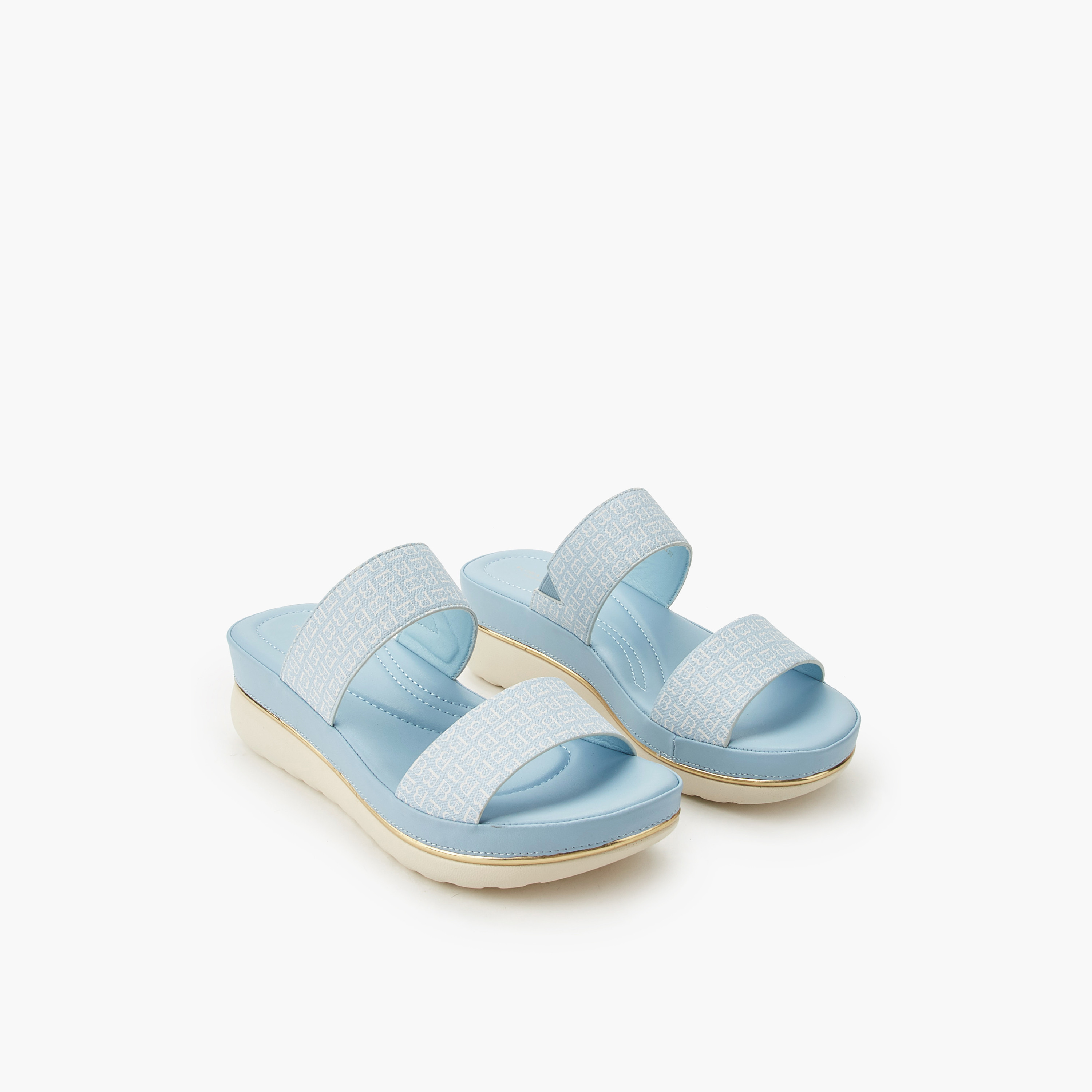 صندل بكعب عريض وطبعات مونوجرام للنساء من فلورا بيلا-women-shoes-flats-sandals-image-11