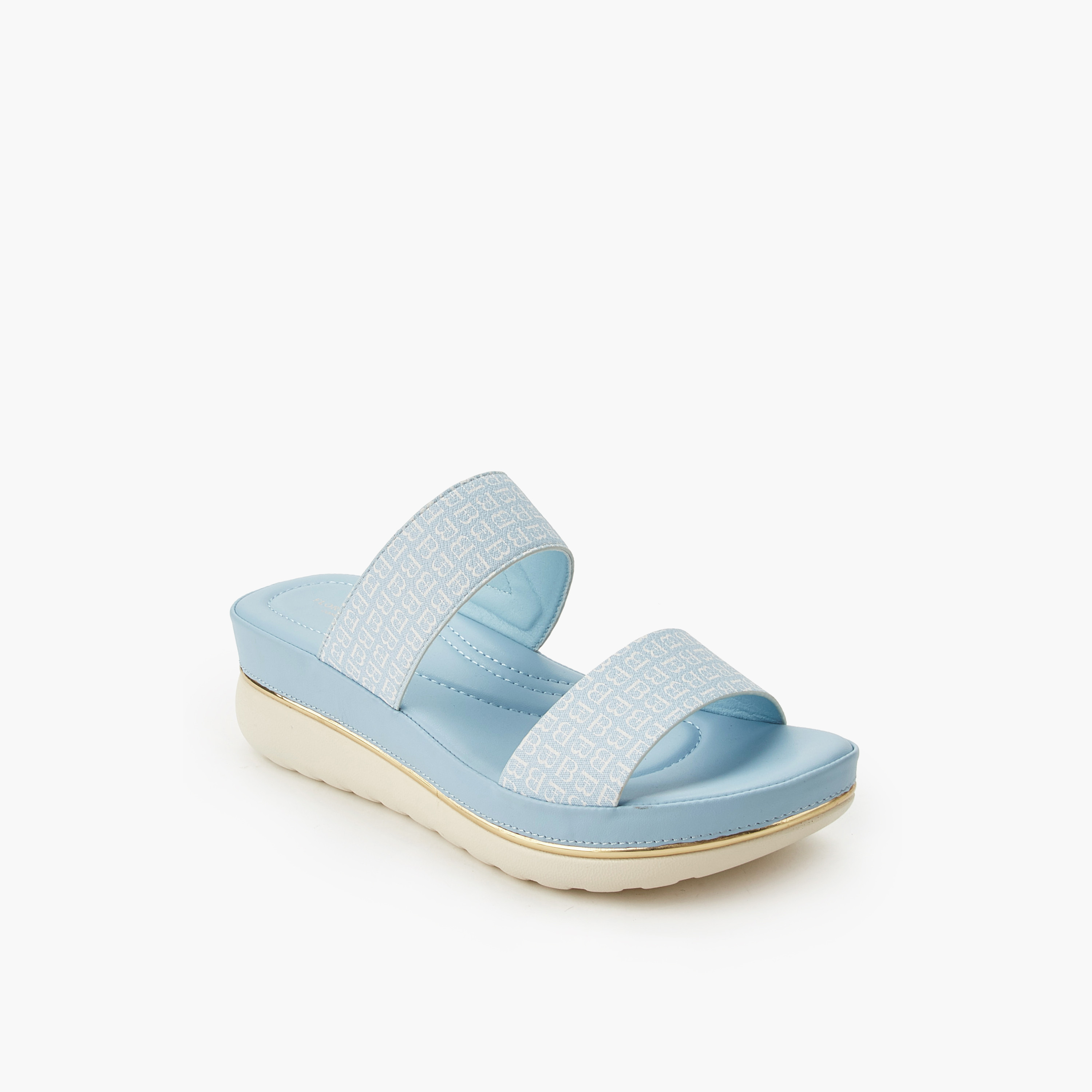 Flora Bella Women Monogram Print Wedge Sandals-women-shoes-flats-sandals-image-2