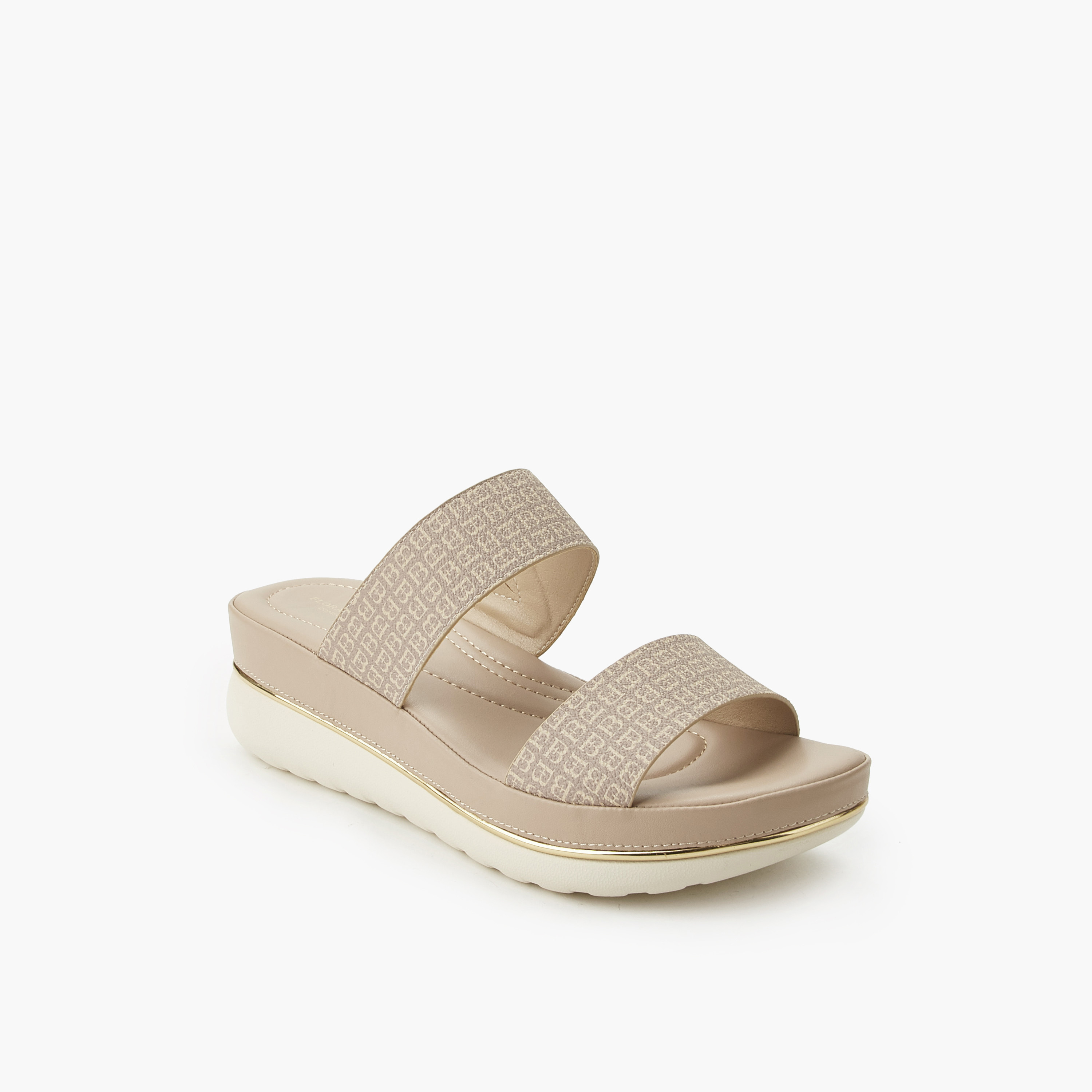 صندل بكعب عريض وطبعات مونوجرام للنساء من فلورا بيلا-women-shoes-flats-sandals-image-7