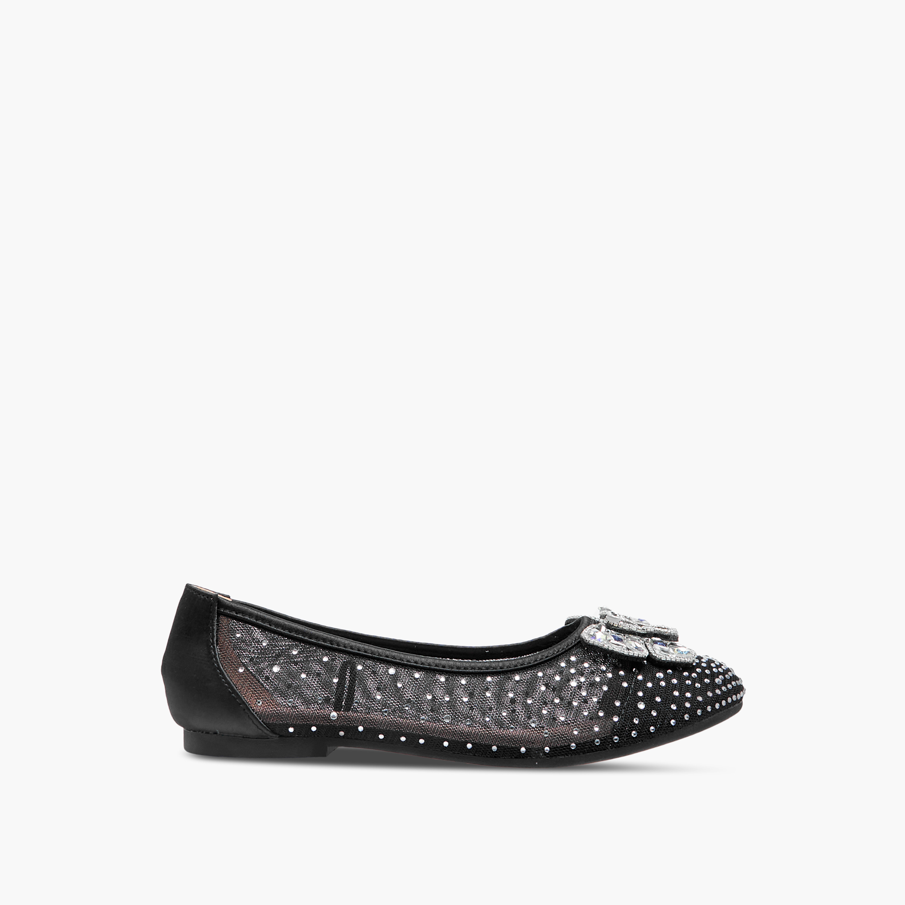 Celeste Girls' Bow Embellished Slip-On Ballerina Shoes-girls-shoes-ballerinas-image-3