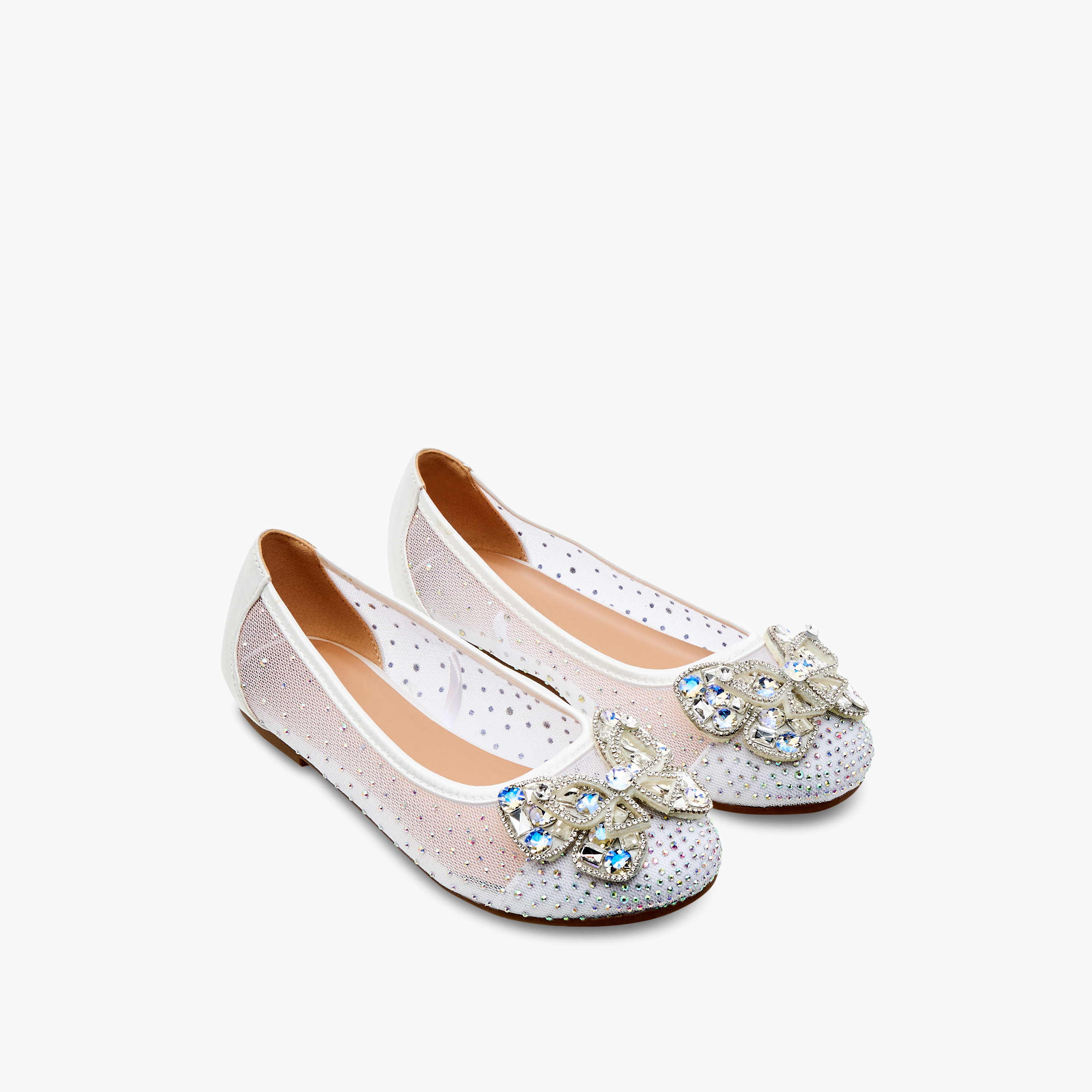 حذاء باليرينا سهل الارتداء ومزين للبنات من جونيورز-girls-shoes-ballerinas-image-1