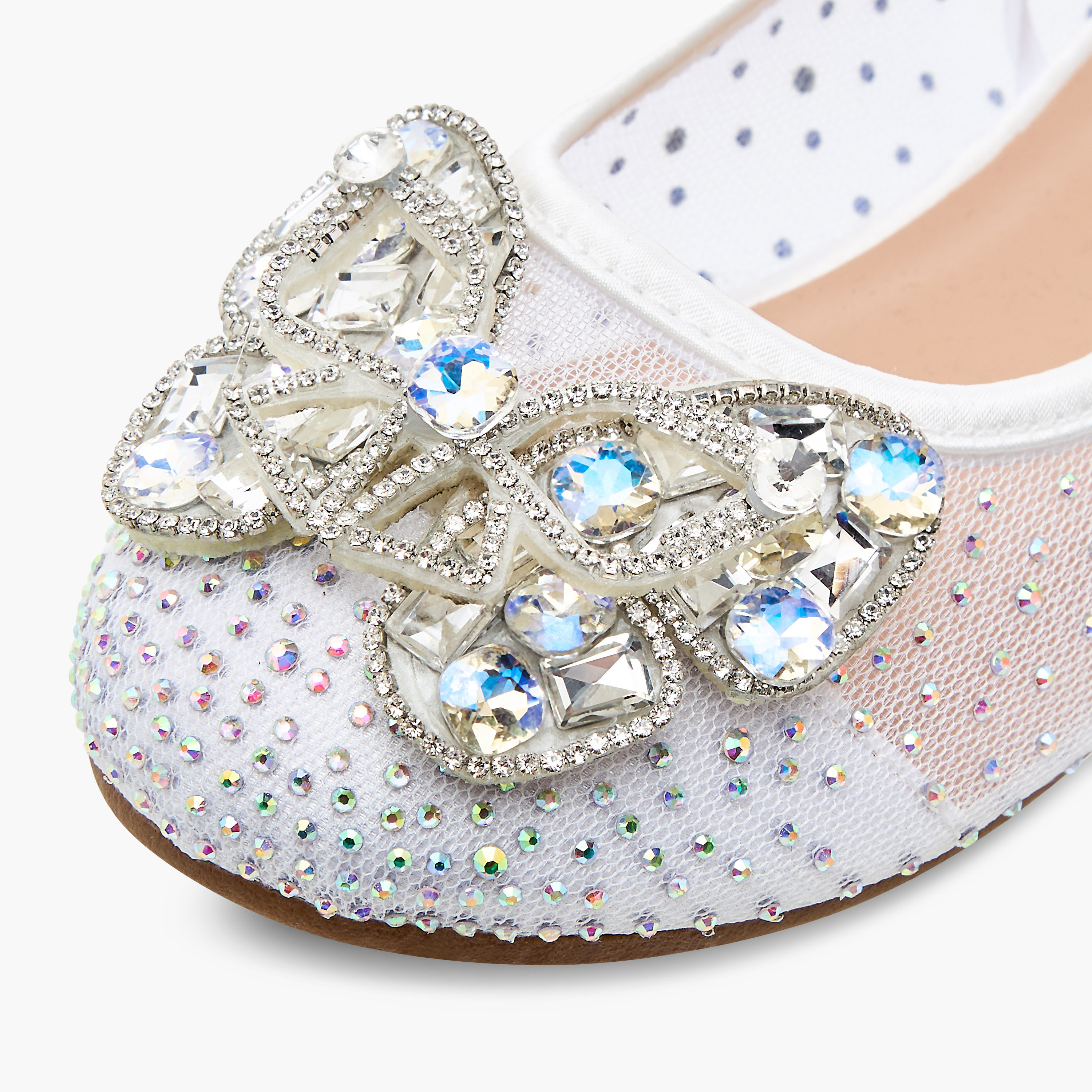 حذاء باليرينا سهل الارتداء ومزين للبنات من جونيورز-girls-shoes-ballerinas-image-6