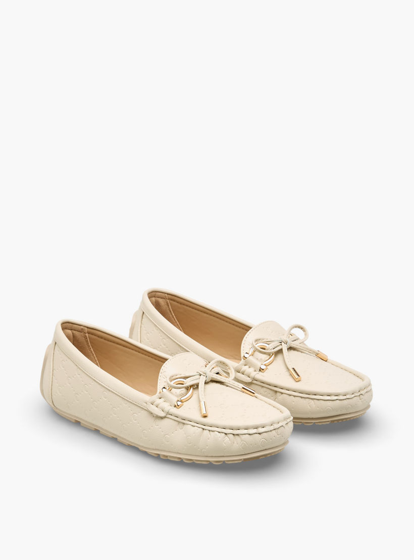 حذاء سهل الارتداء بفيونكة للنساء من لو كونفورت-women-shoes-flats-loafers-image-1