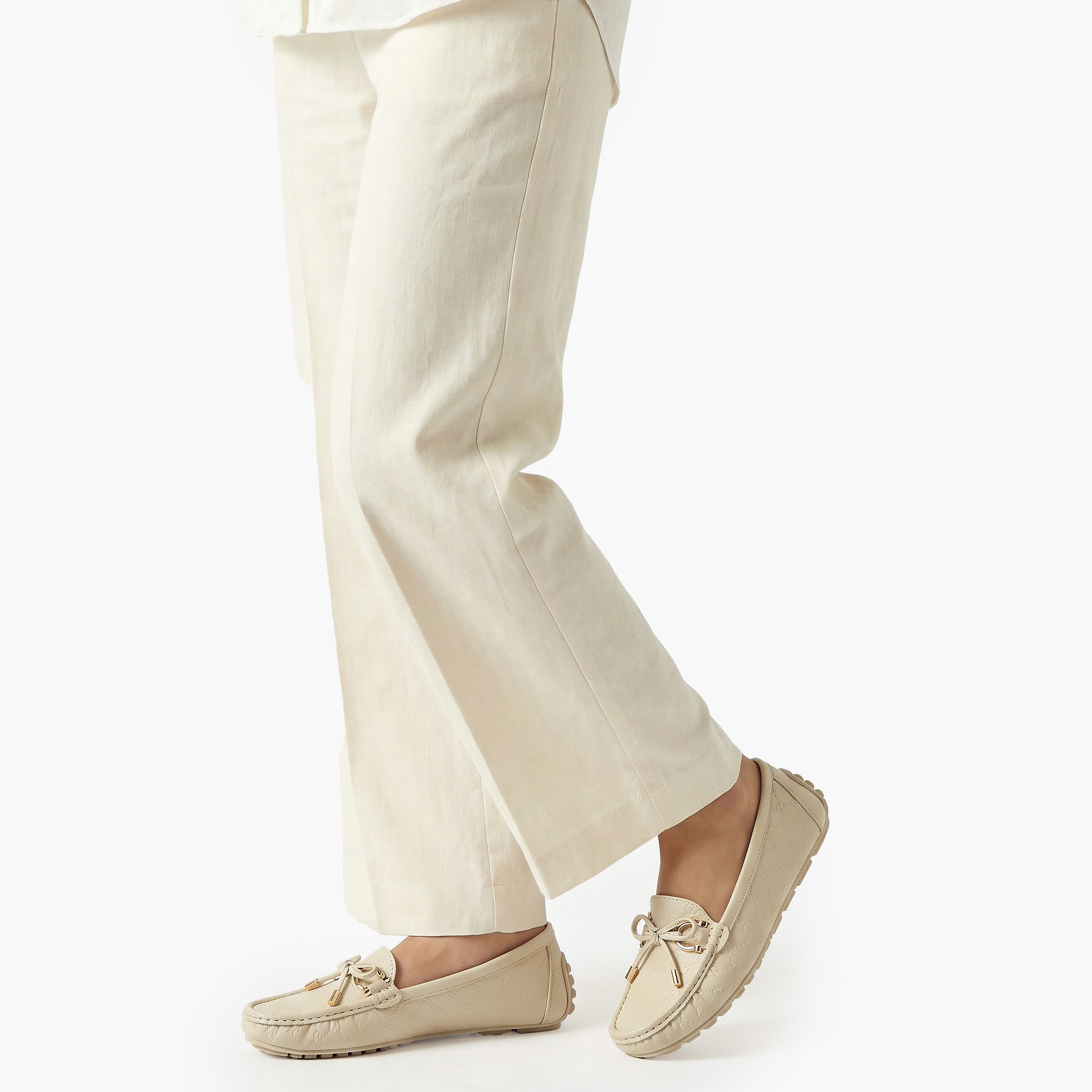 حذاء سهل الارتداء بفيونكة للنساء من لو كونفورت-women-shoes-flats-loafers-image-3